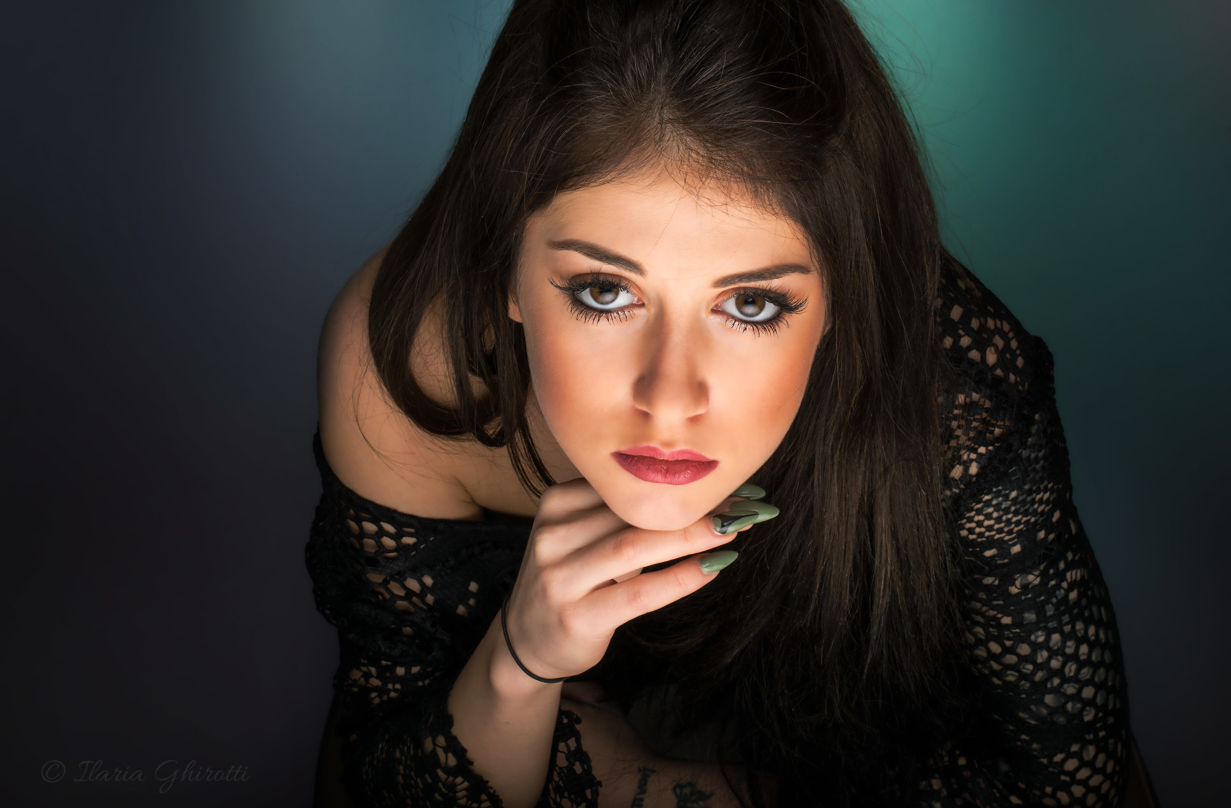 Lisa in the dim light