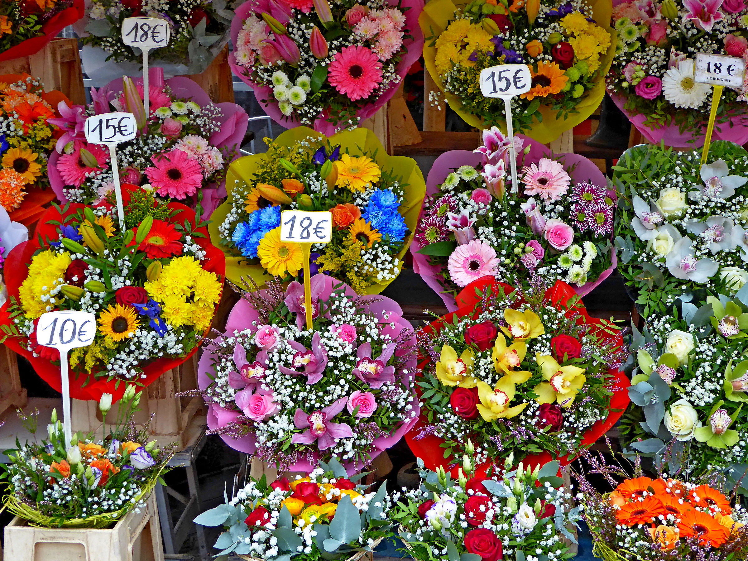 au marchè aux fleurs