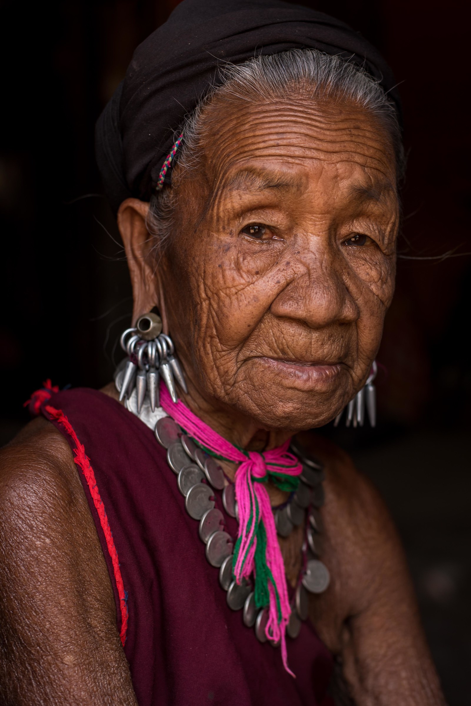 Portrait of a Kayah ethnic woman