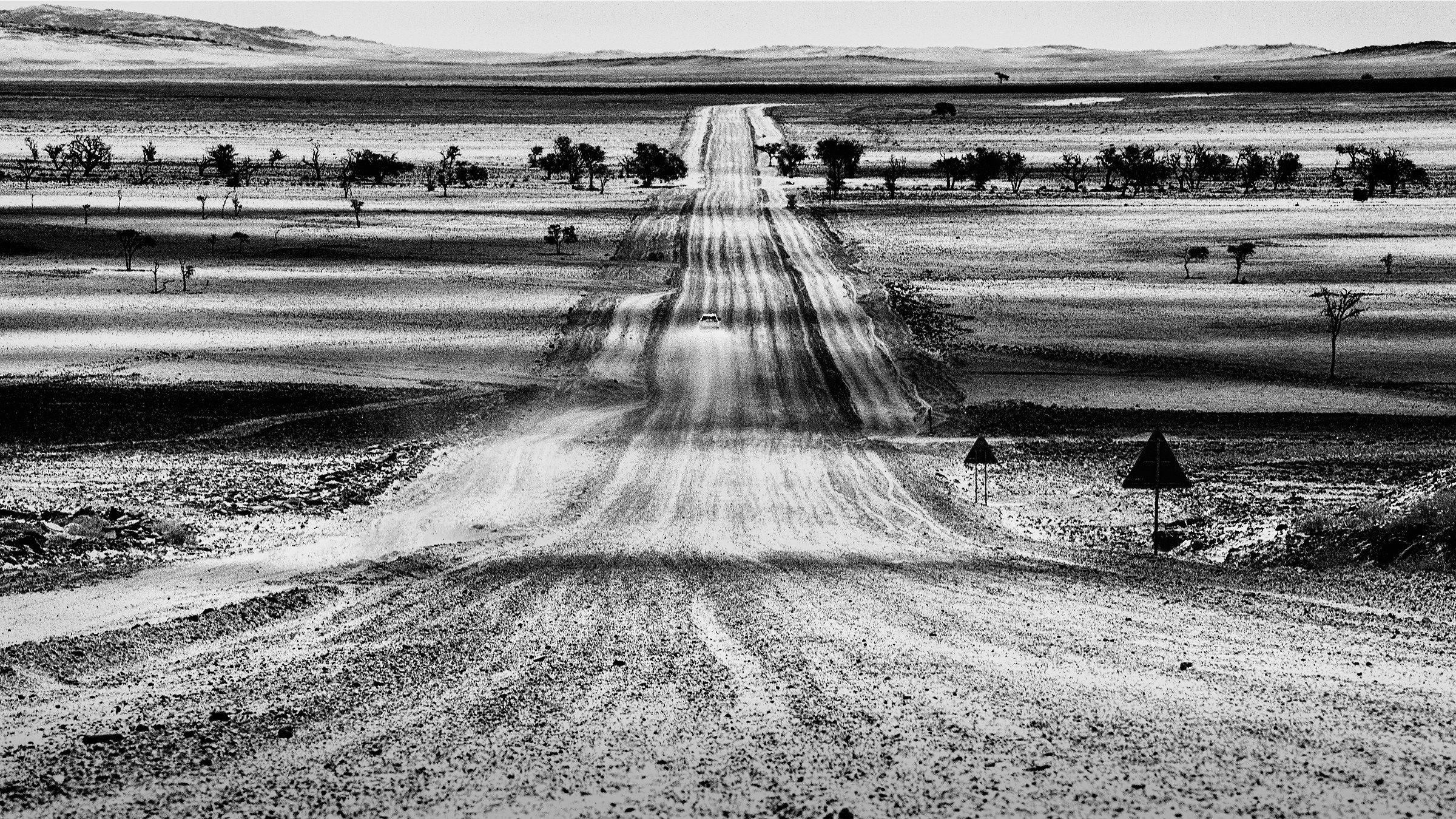 On the road. Namibia, 2017.