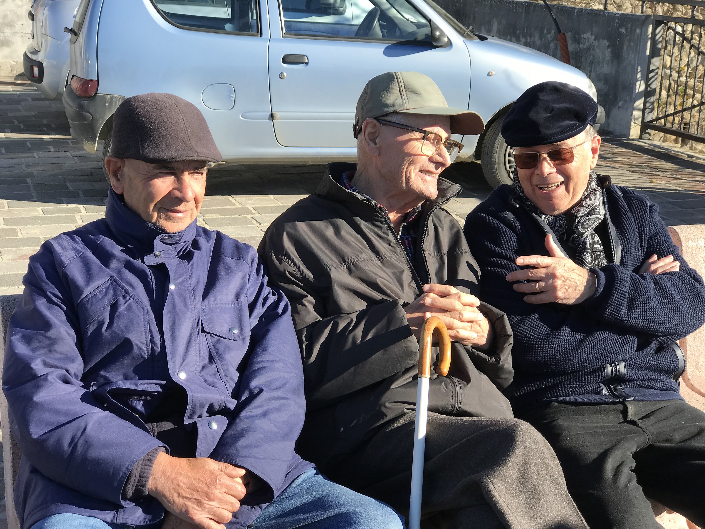 With friends Roberto and Sergio.