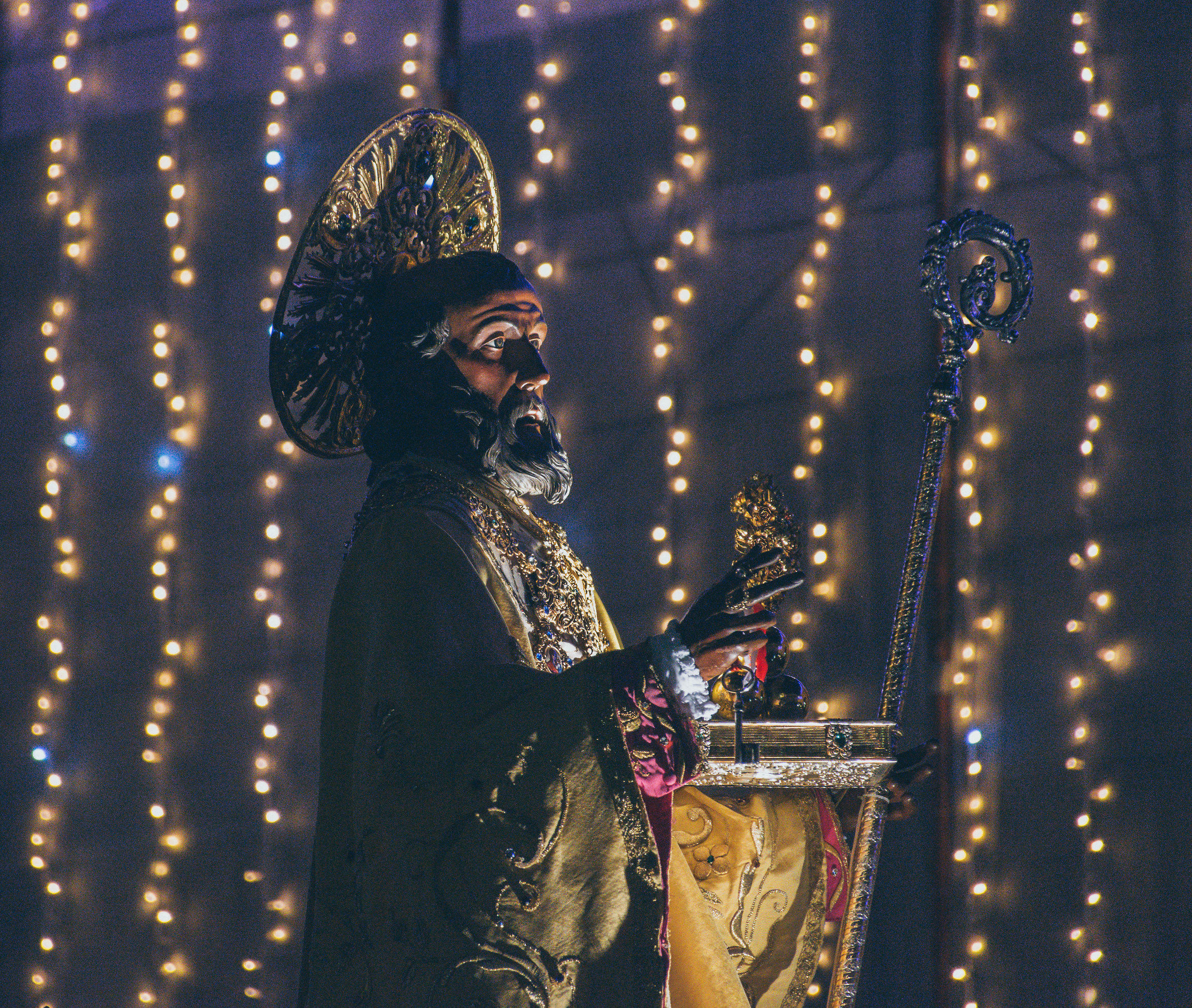 Saint Nicholas in a procession in Bari