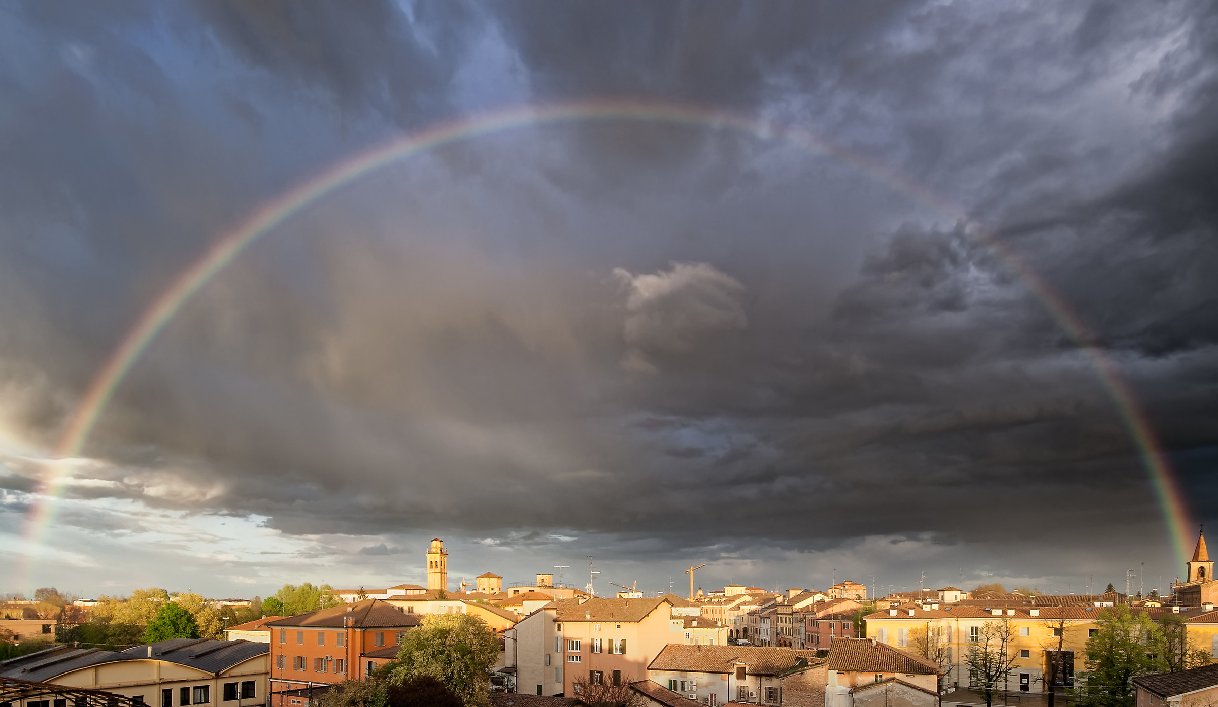 The sky above Correggio