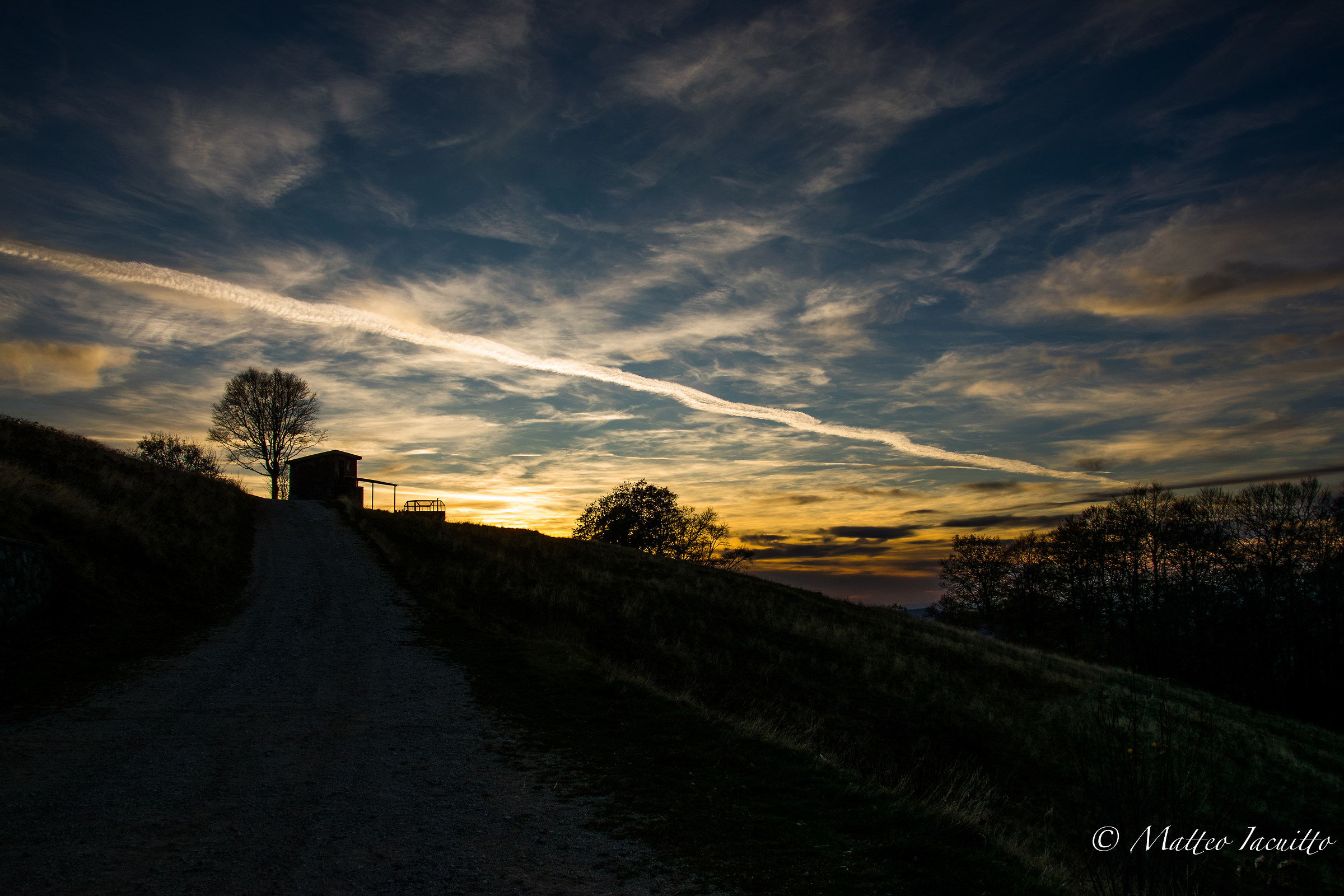 Silhouette at sunset