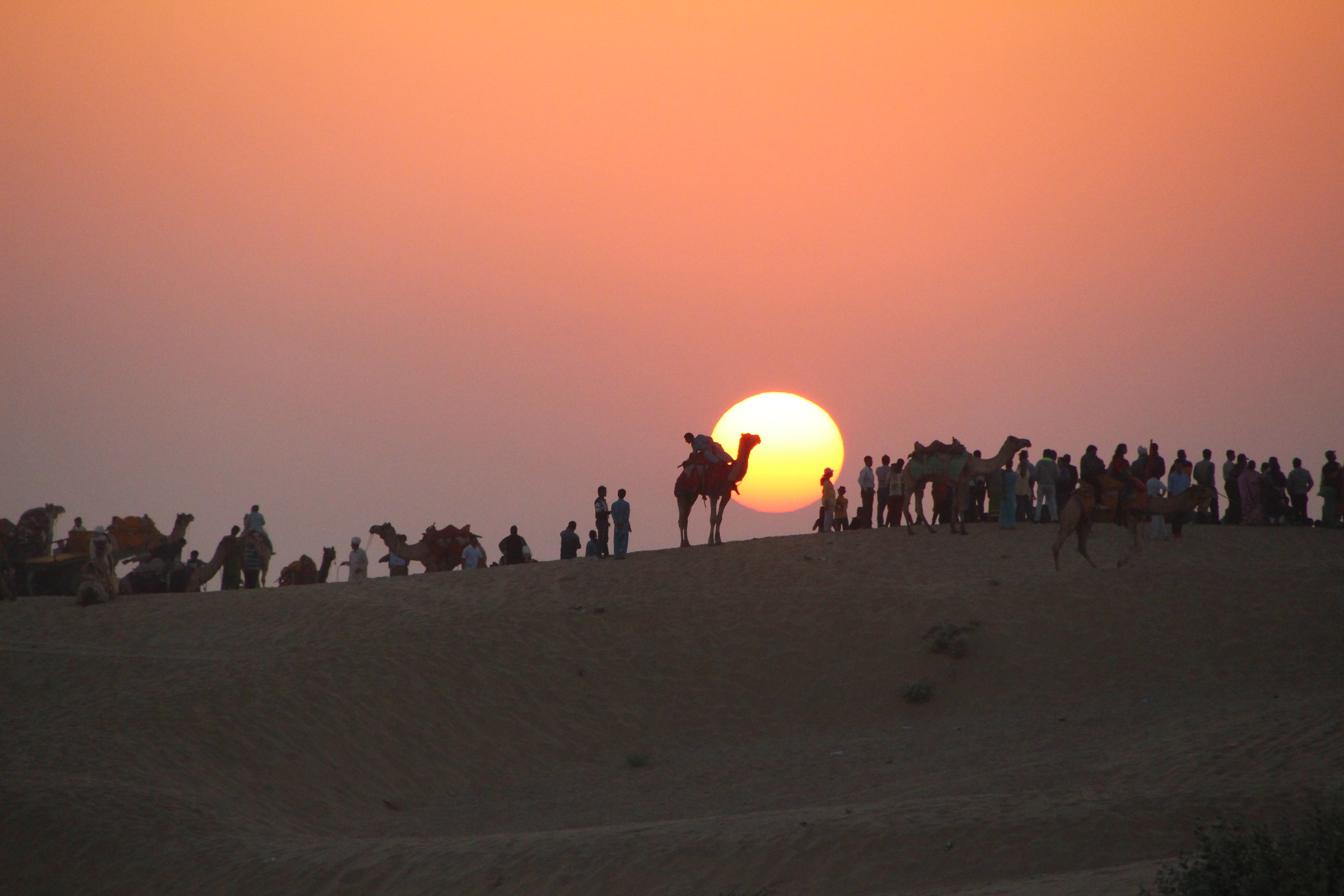 Tramonto deserto del Tar India
