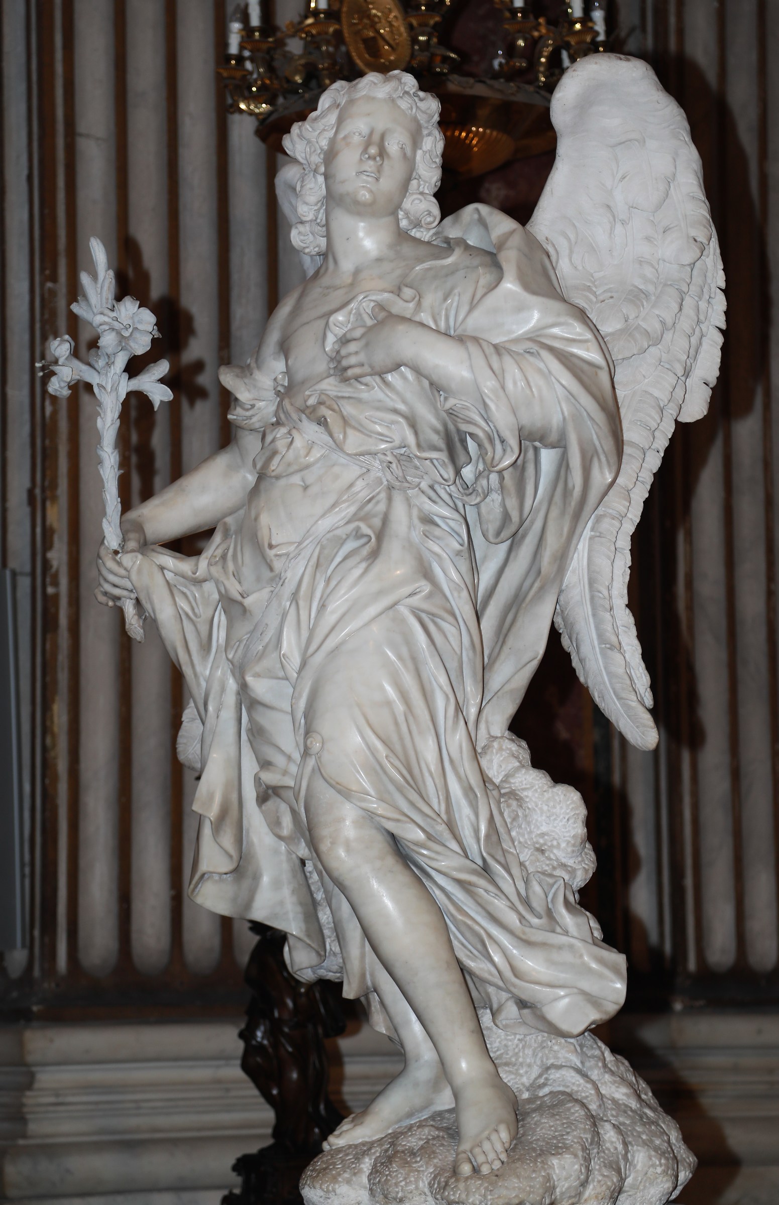 Rome, marble angel, studio photo