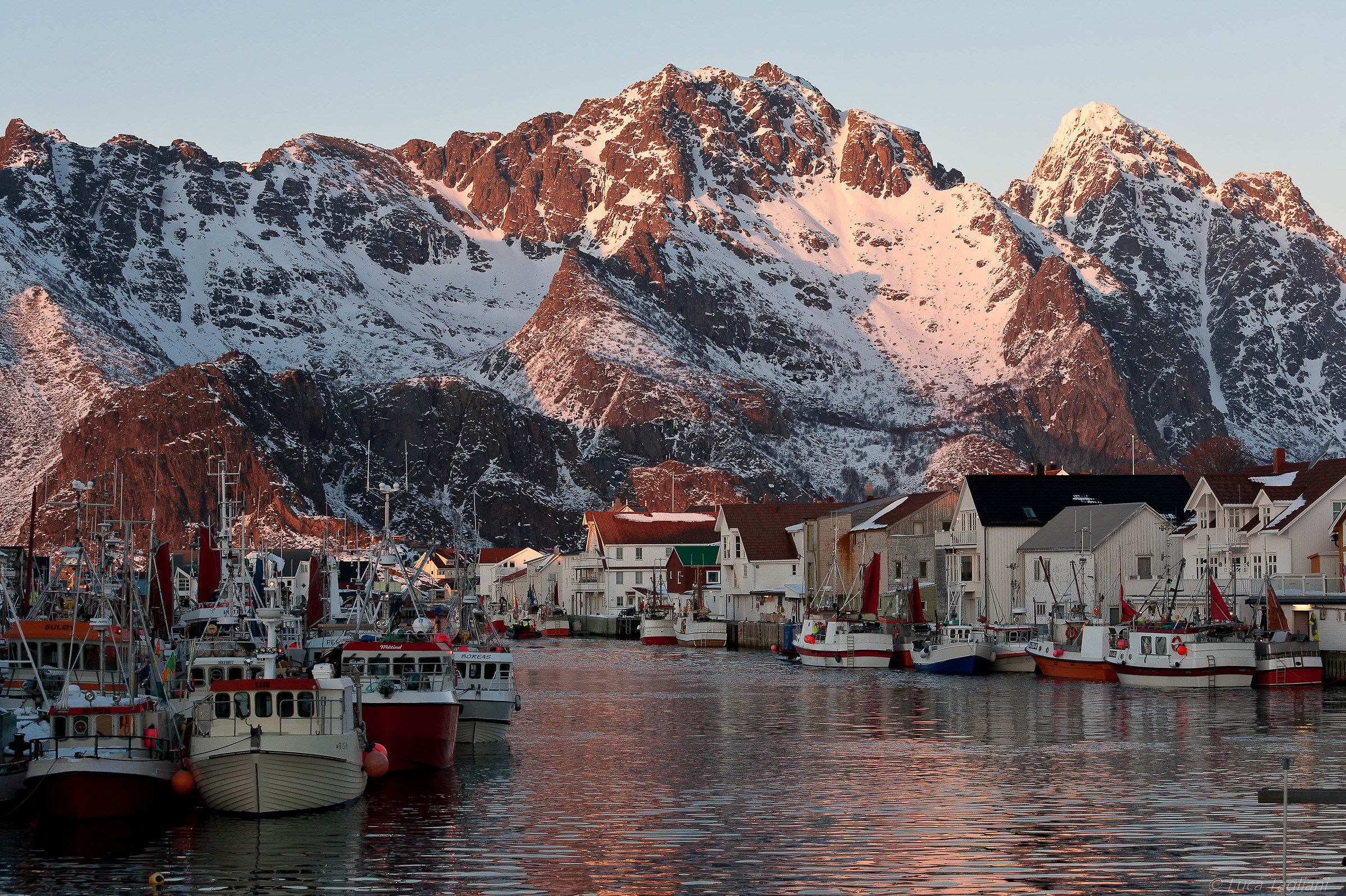 The country at sunset