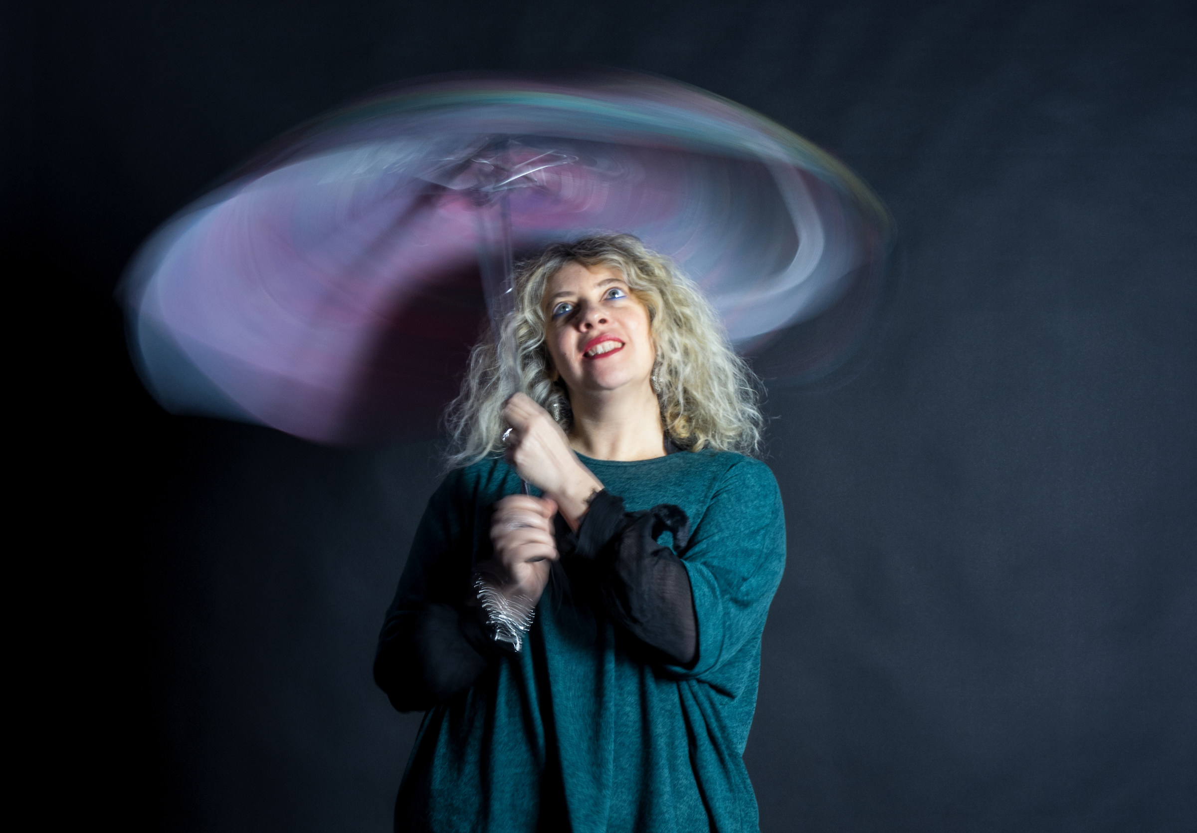 Ritratto con ombrello