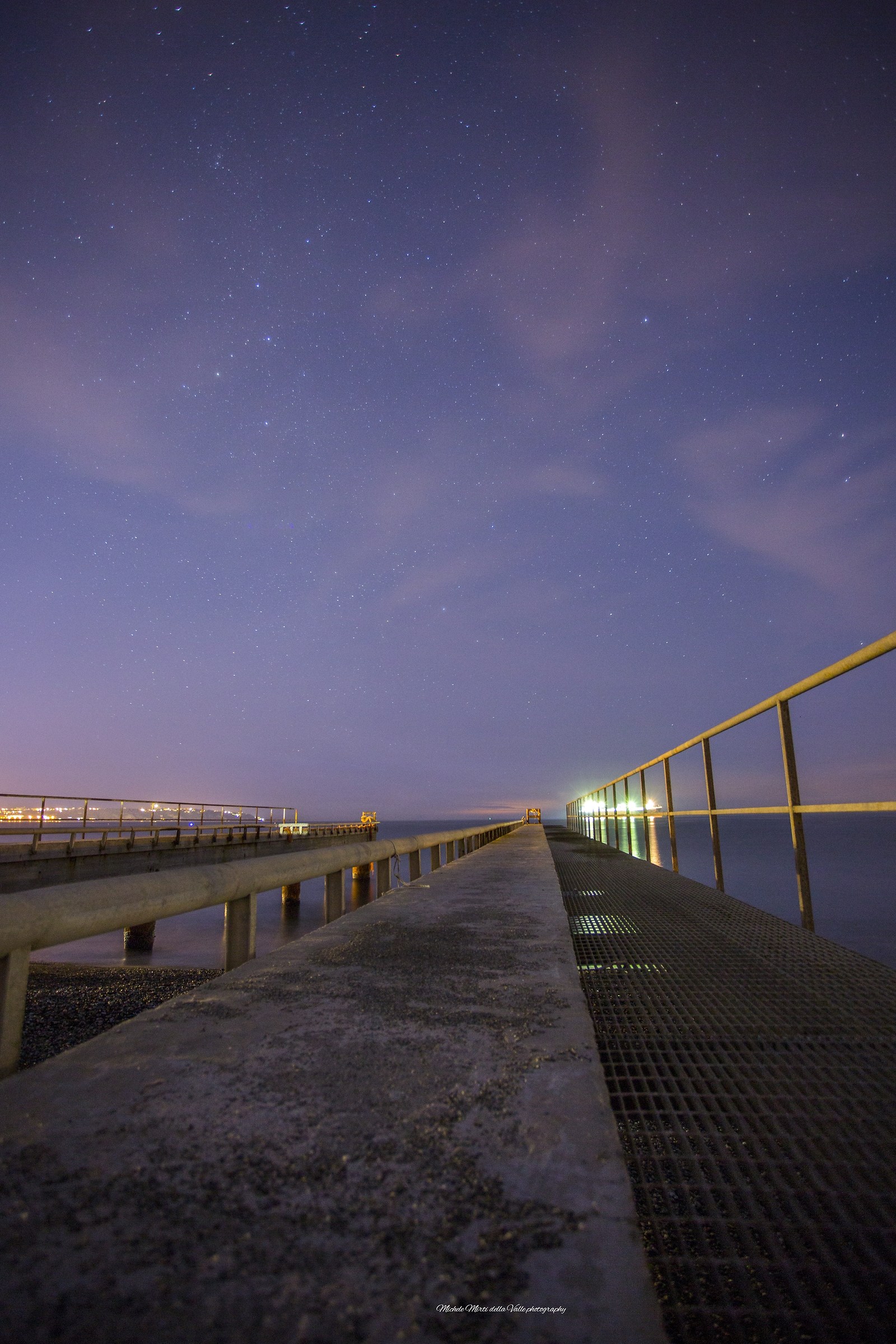 La retta via verso il blu