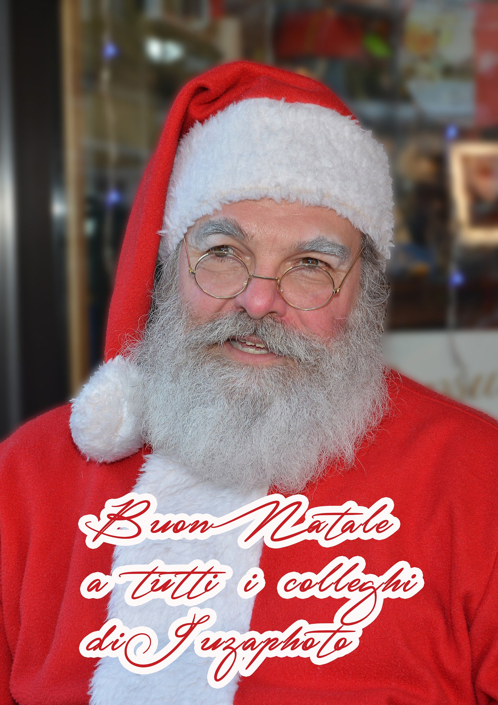 A portrait of a friend of mine to wish you a Merry Christmas