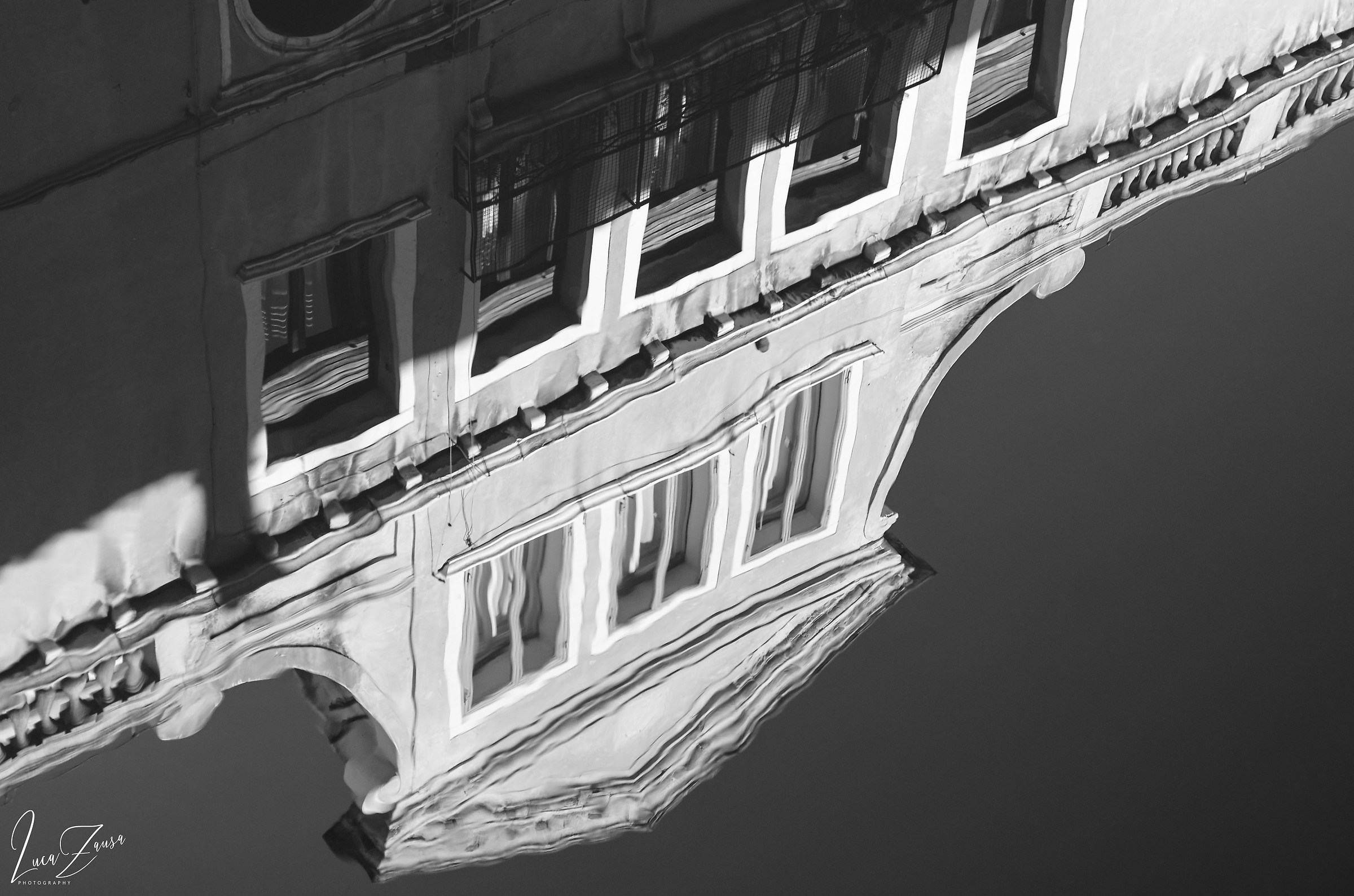 Venice city upside down