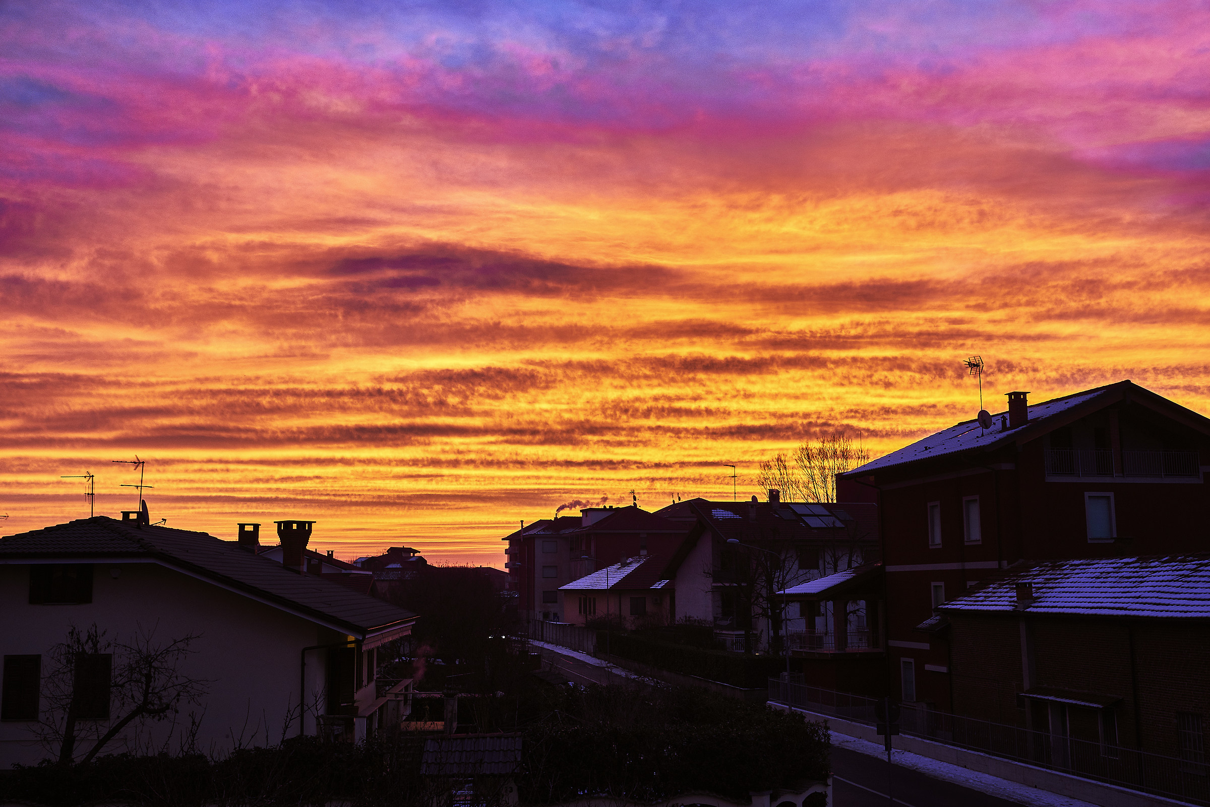 Aurora sopra Cambiano - Torino