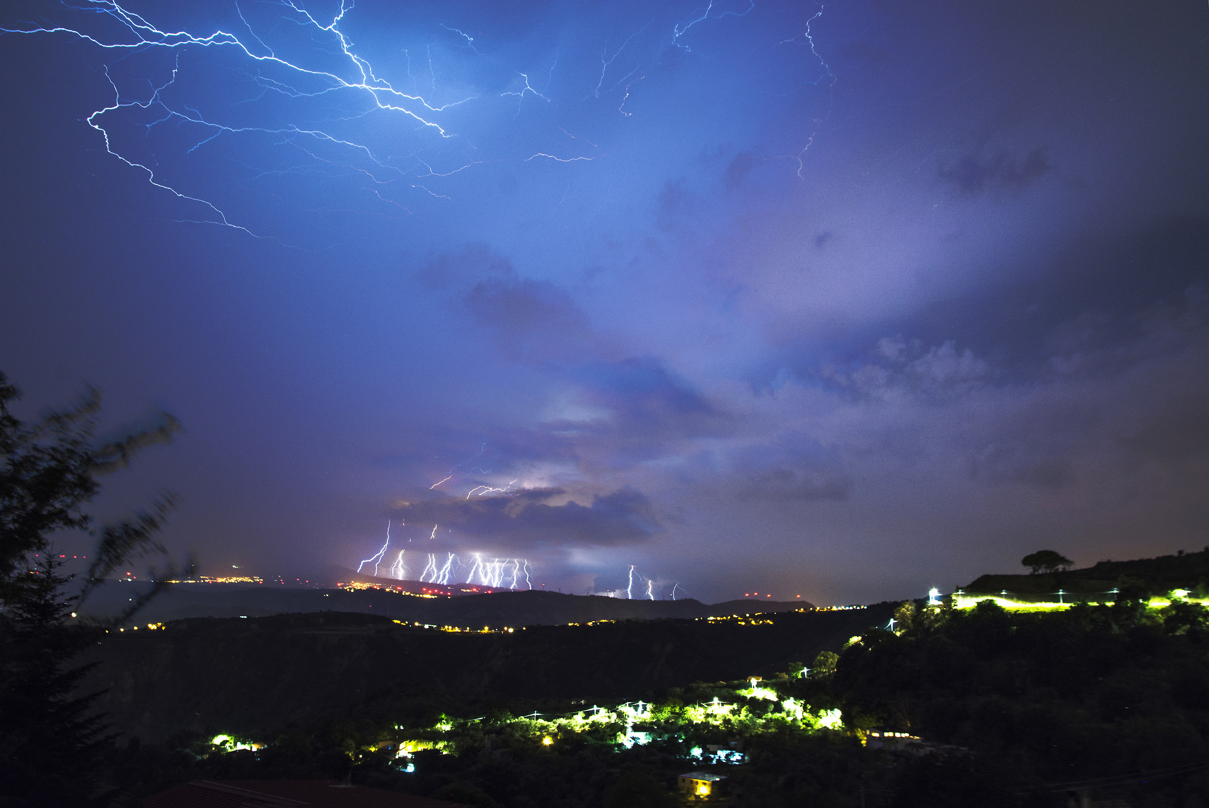 Thunderstorm seen from home