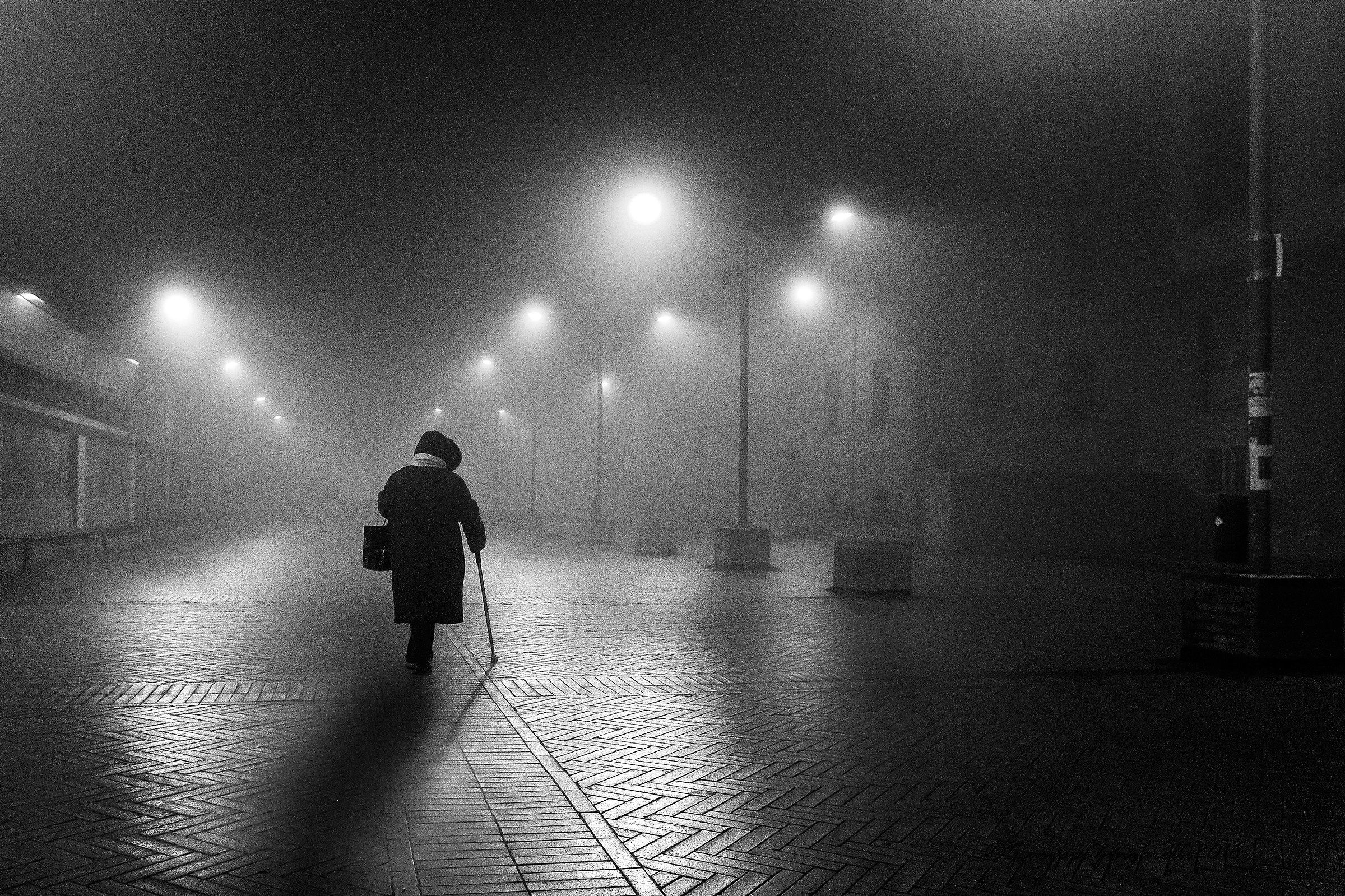 Fog in the city Prato