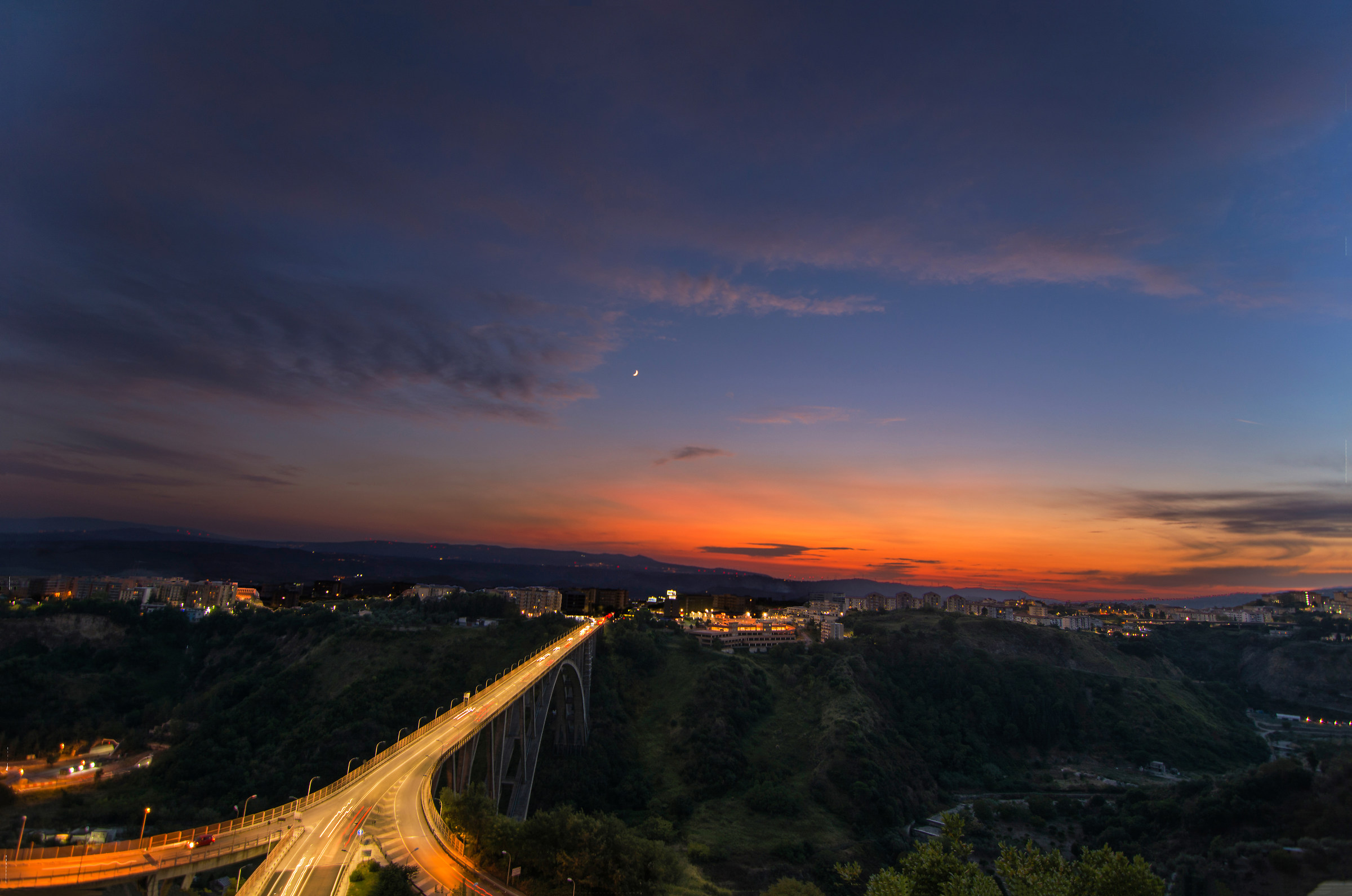 Sunset on the Bisantis Bridge