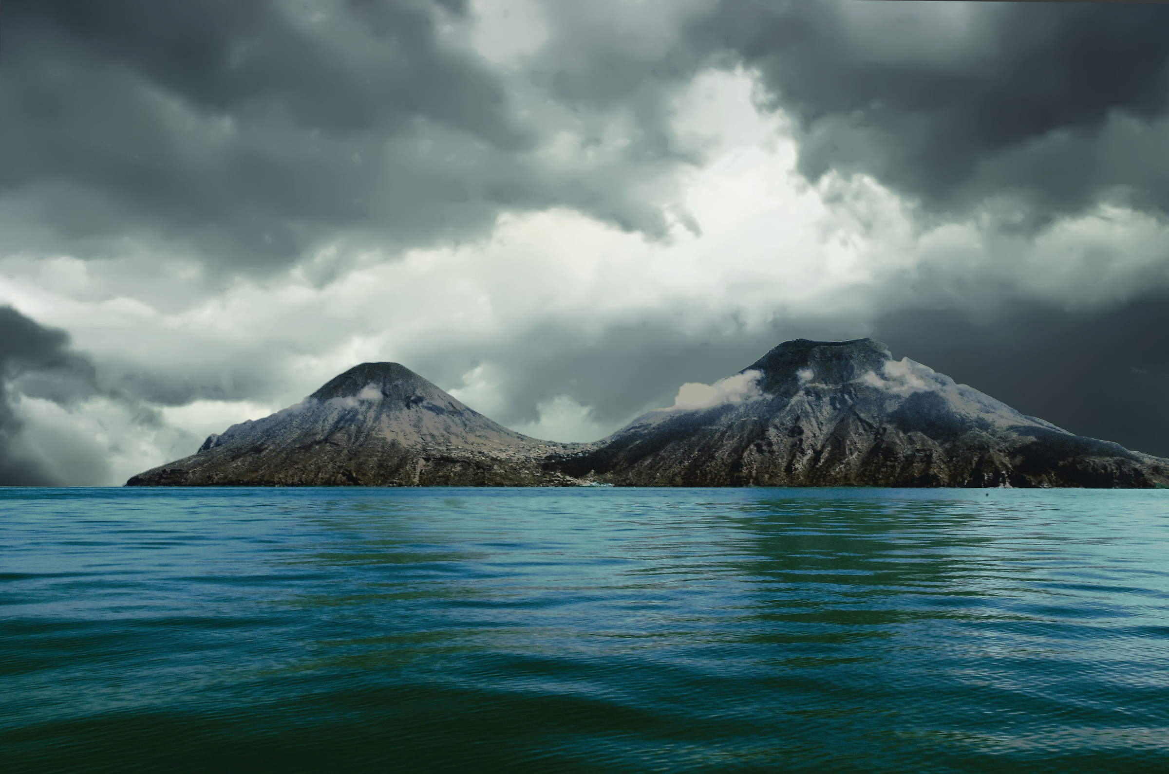 Isole Eolie vista da Alicudi