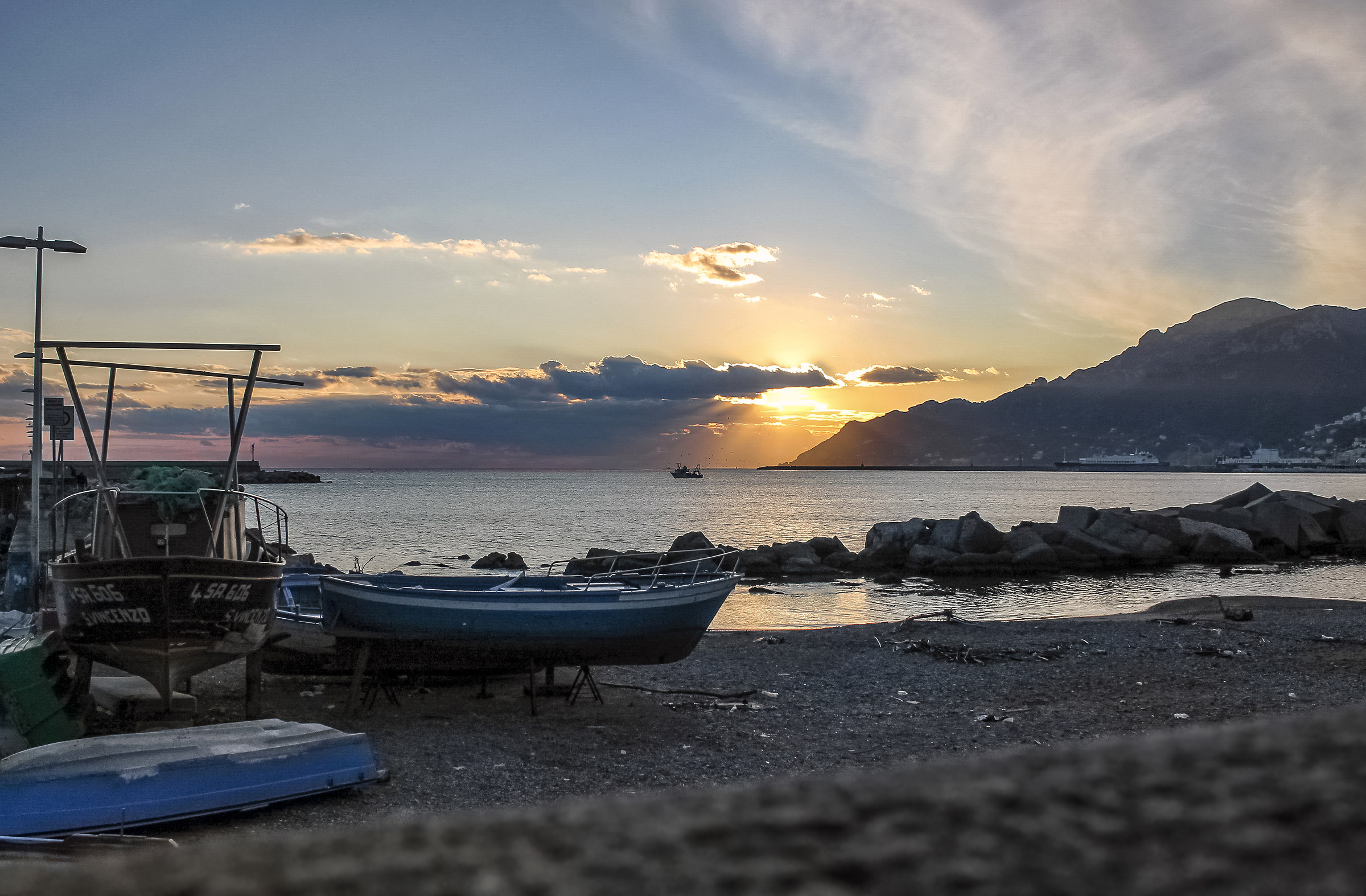 Tramonto a Salerno