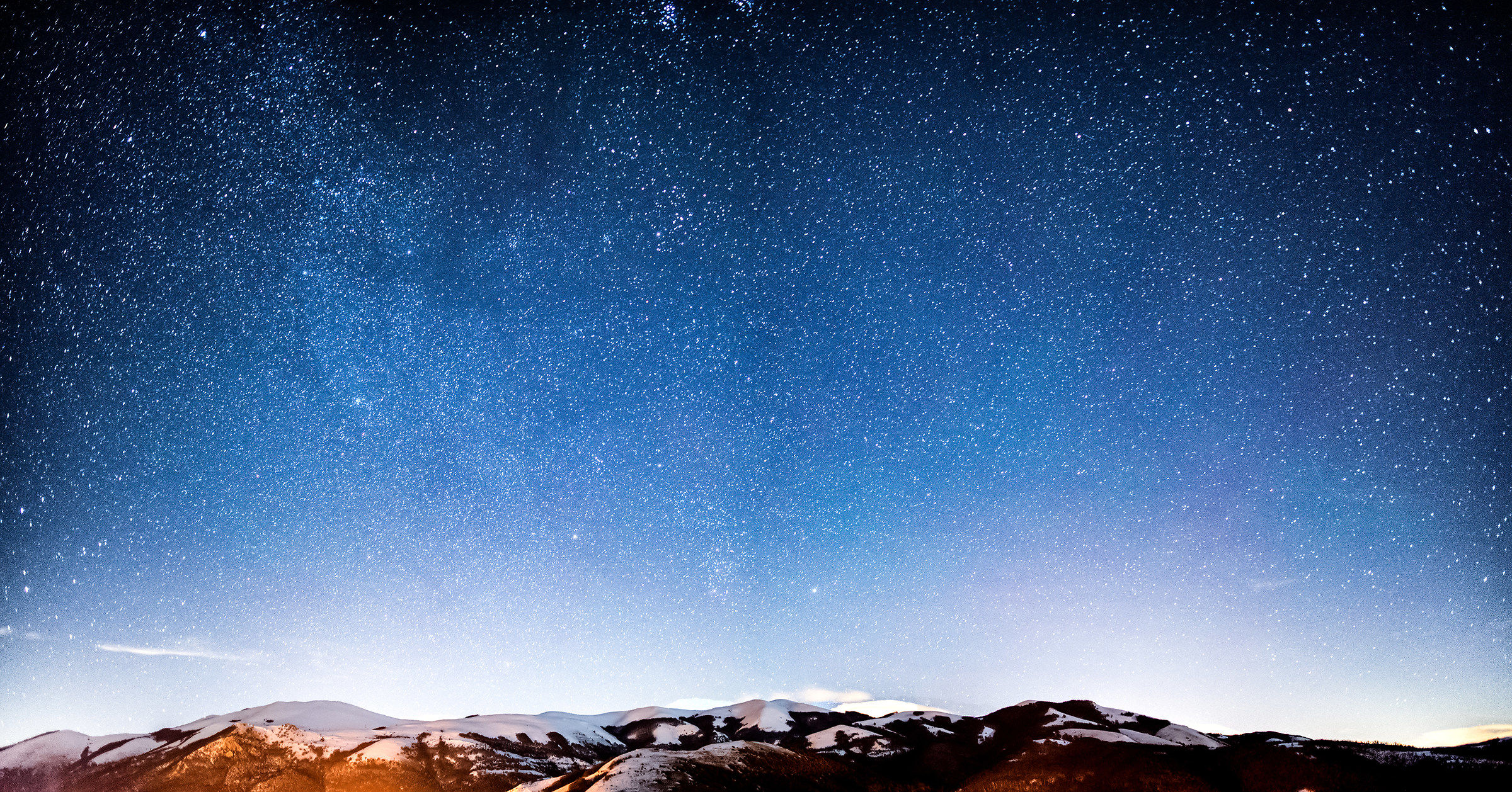 Sweet lights on the Appenini