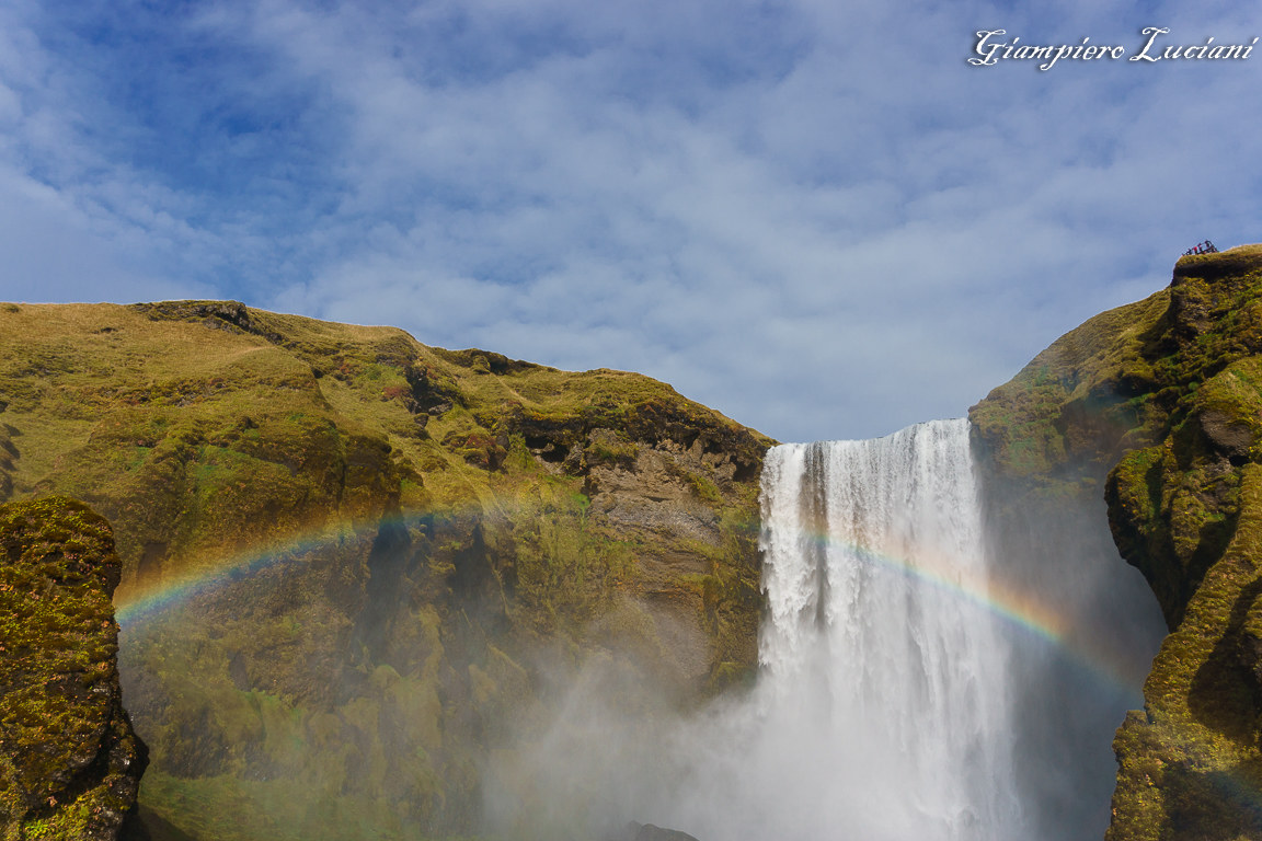 rainbow at skogafoss