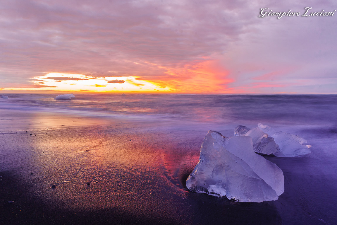sunrise at diamond beach