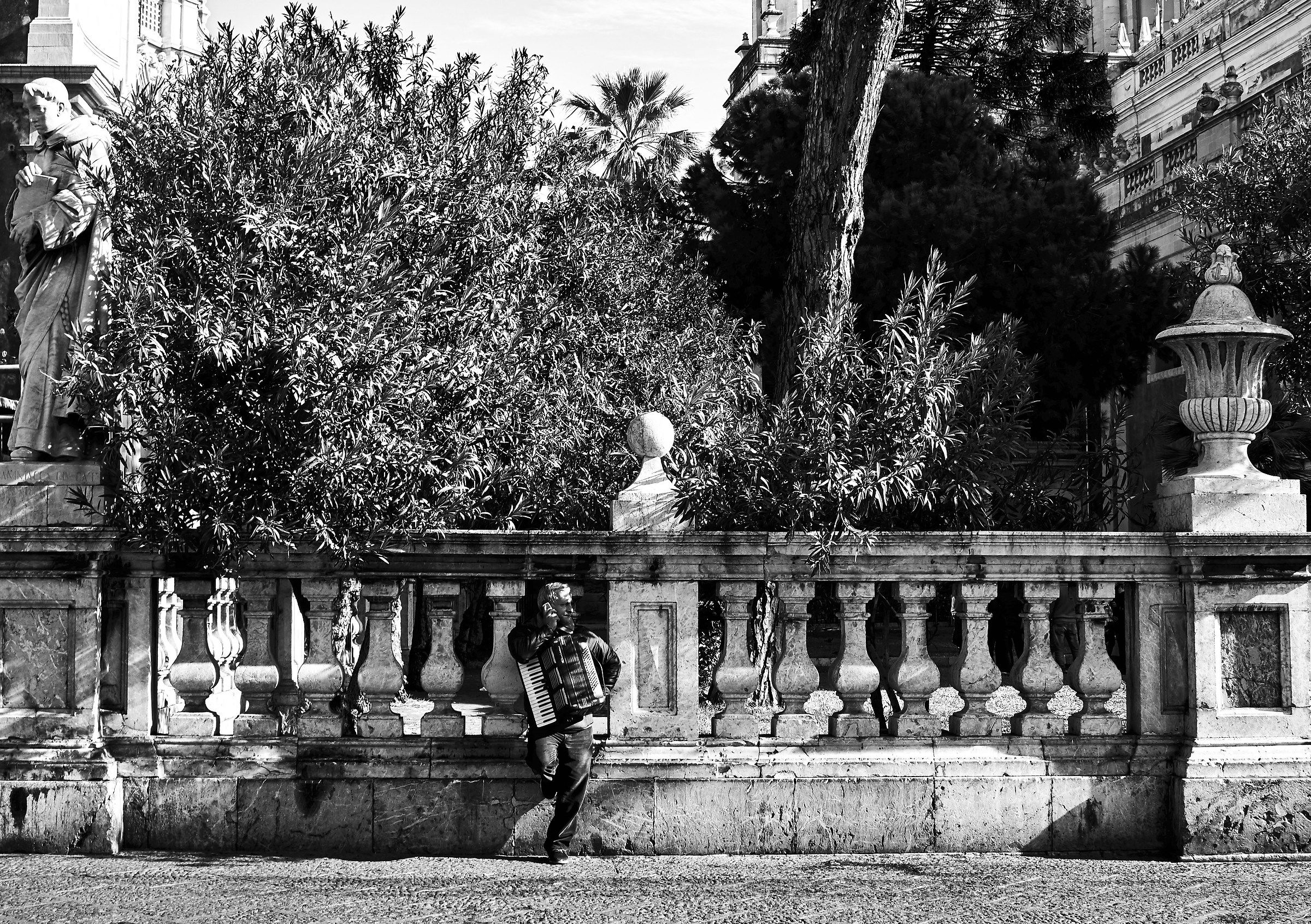 A man and his instrument