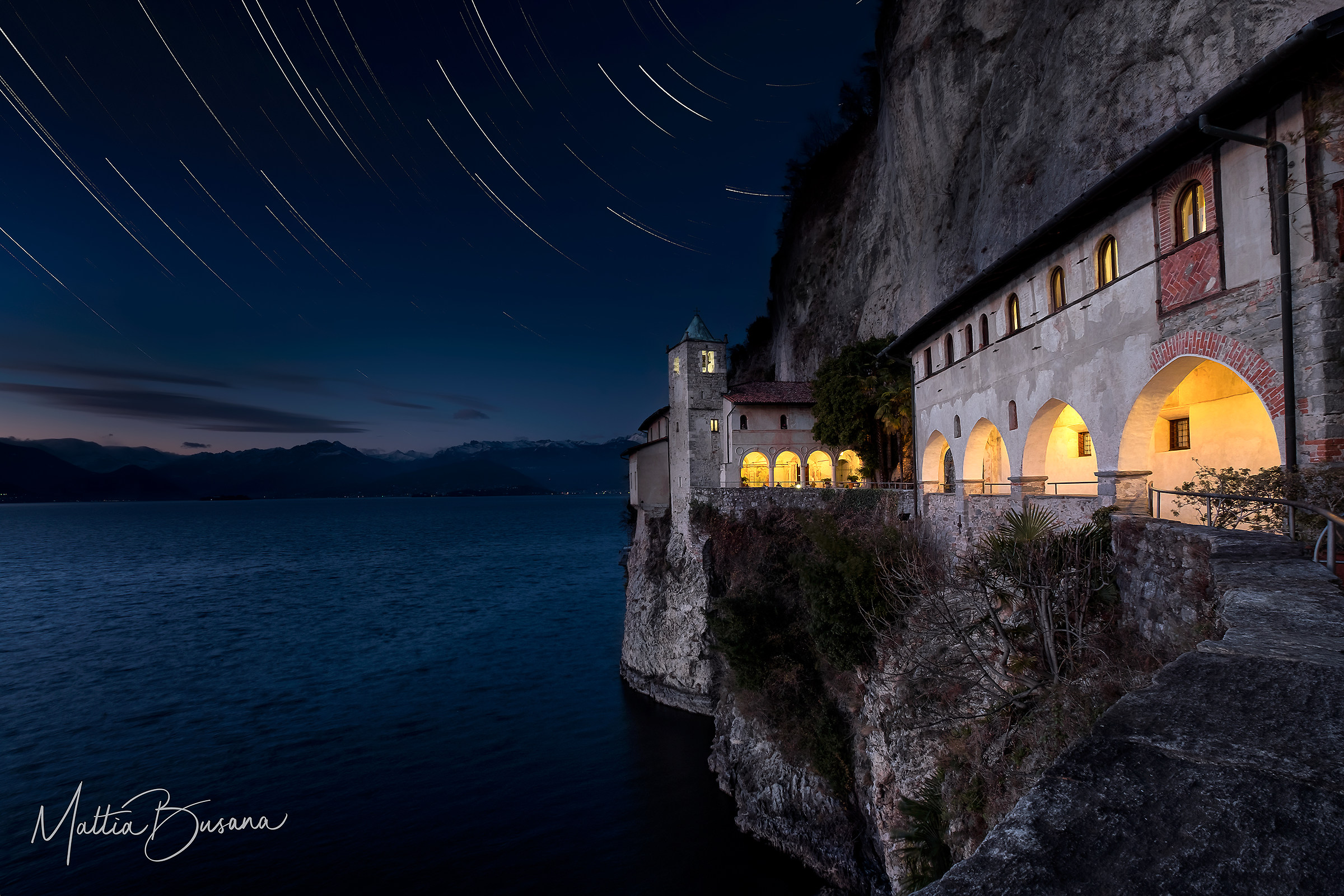 Startrail in Santa Caterina del Sasso