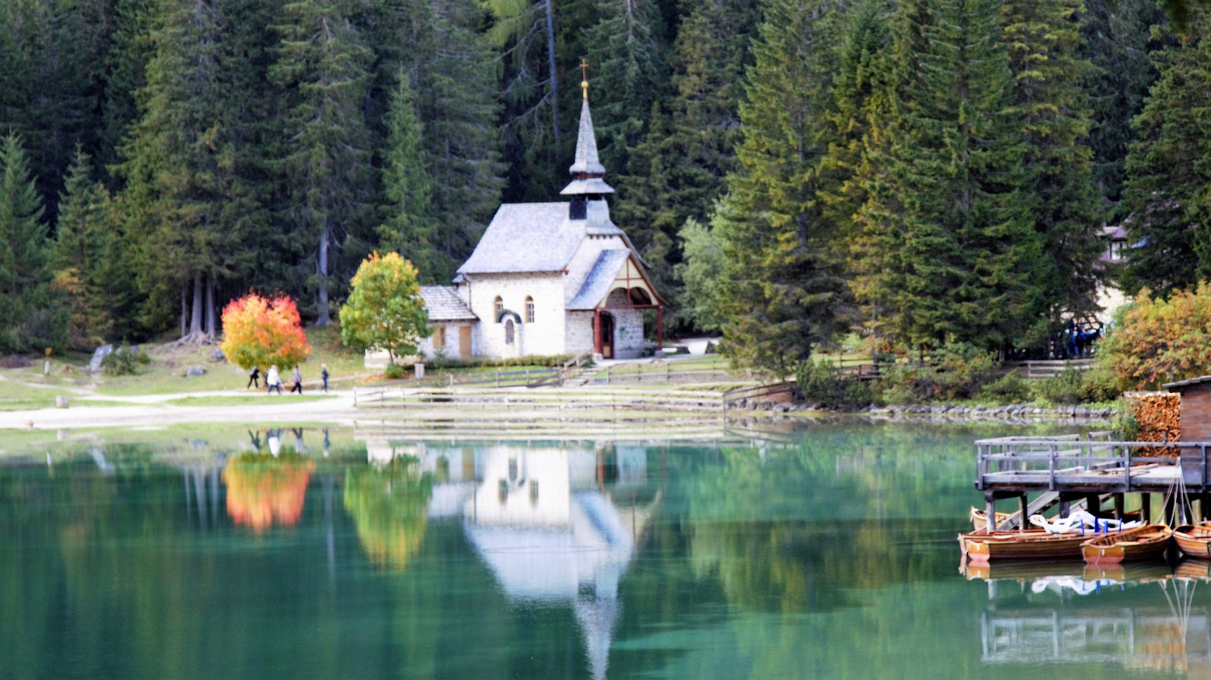 Lake Braies, in Val di Braies Bolzano