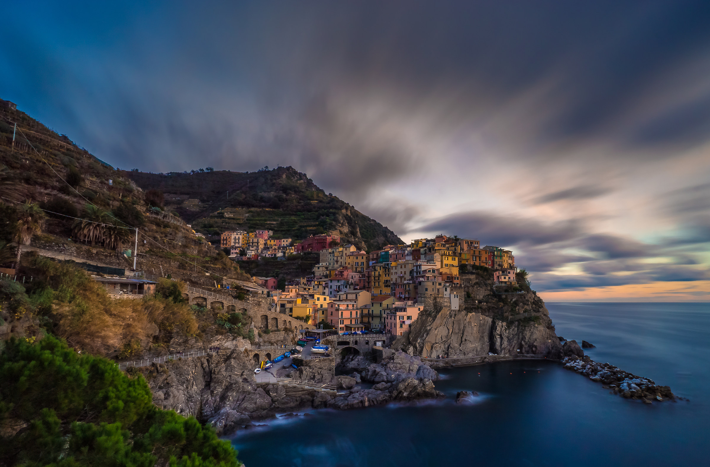 Blue Hour in Manarola