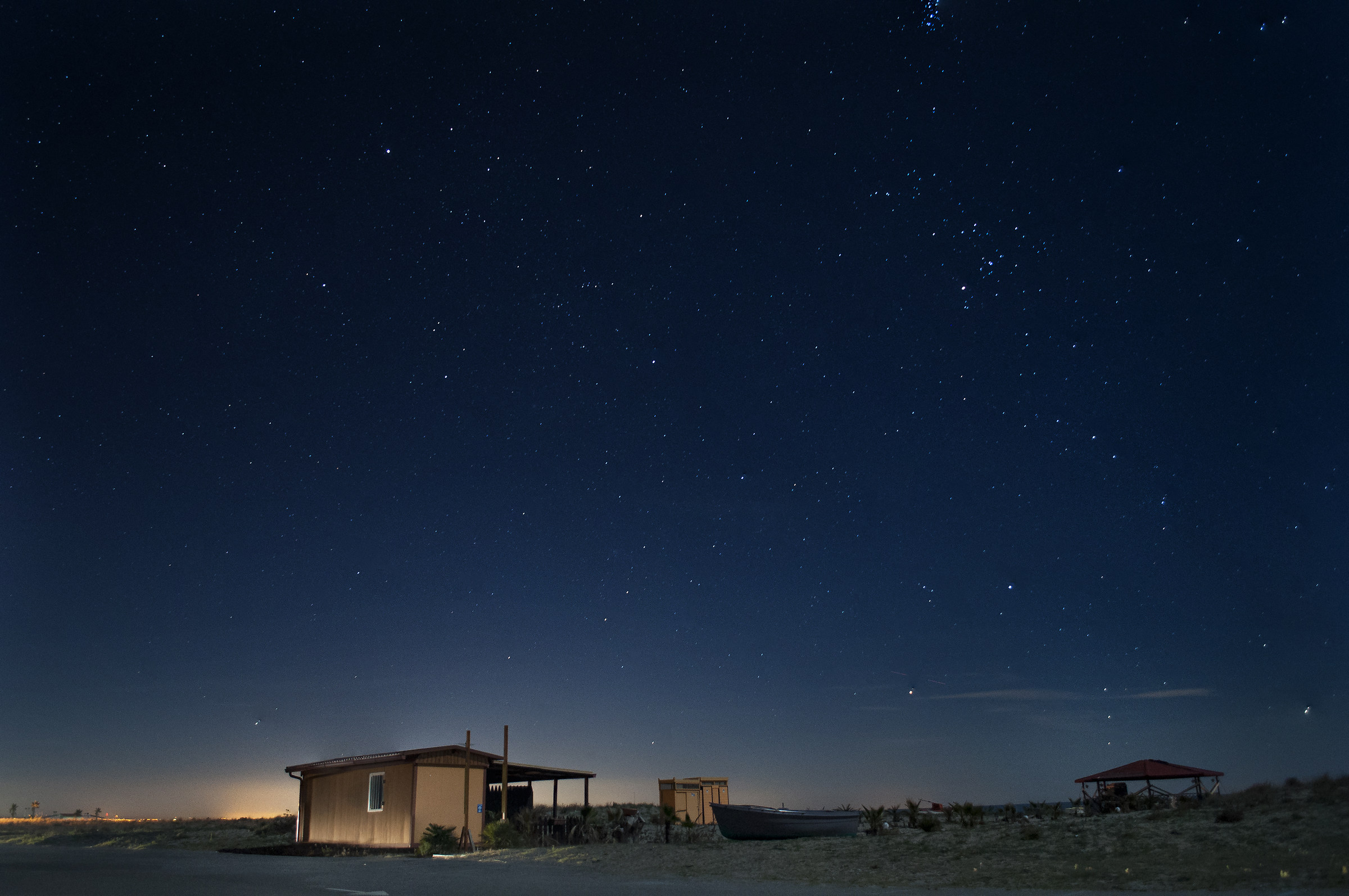 Notte stellata sul mare