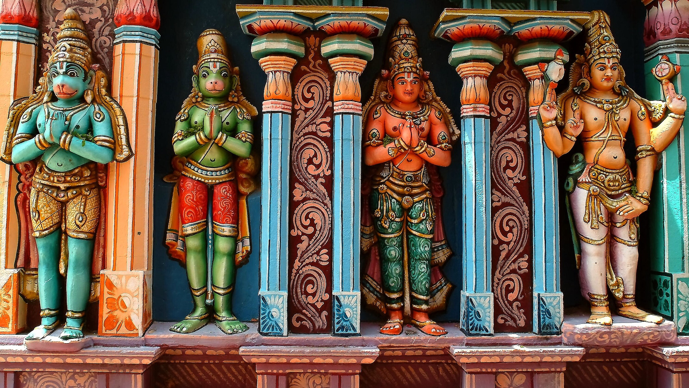 Colors in the Sanctuary of Sri Ranganath, India