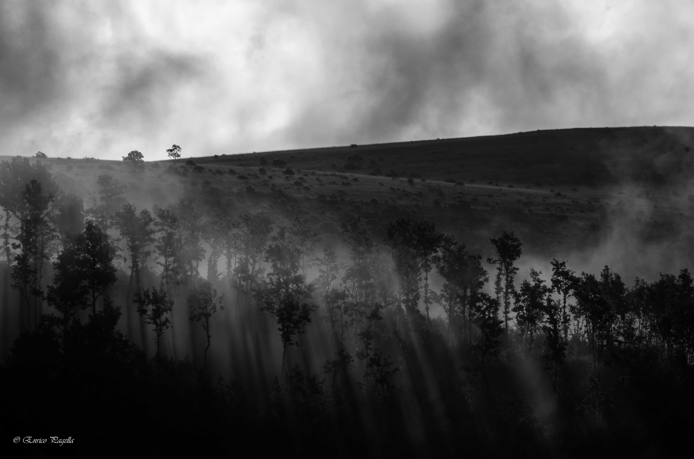 una cascata di raggi