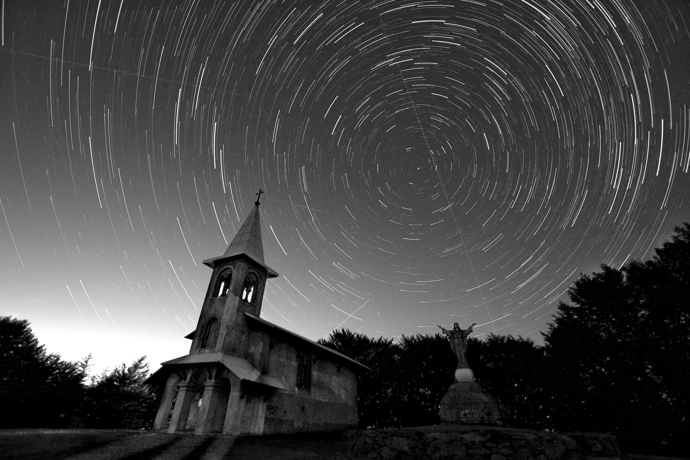Jesus Crist super startrail