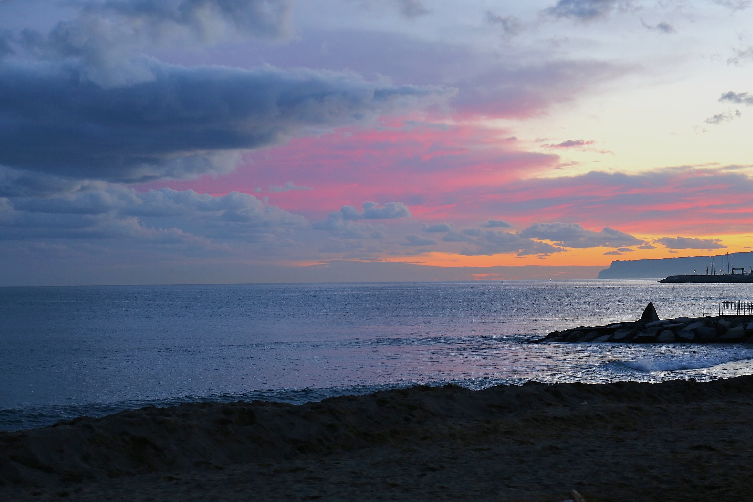 Varazze tramonto d'inverno 2