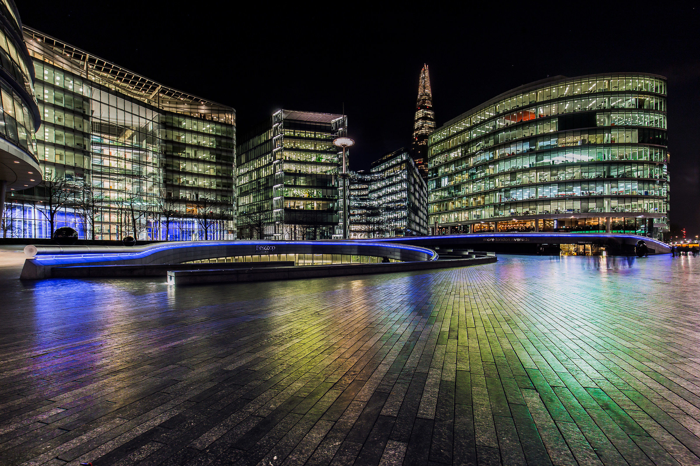 More london Riverside...at evening after the rain