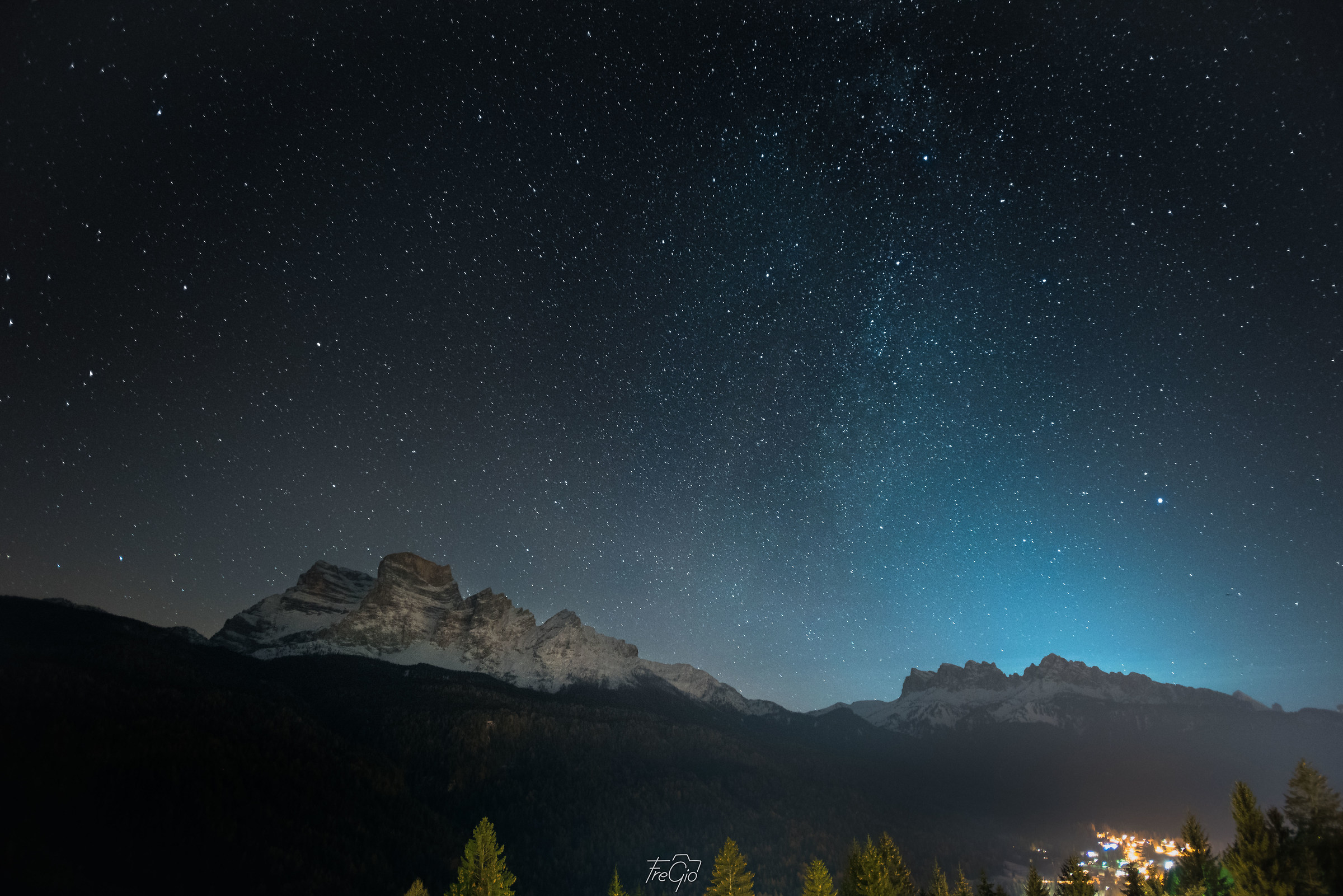 Borca, the stars and the Pelmo