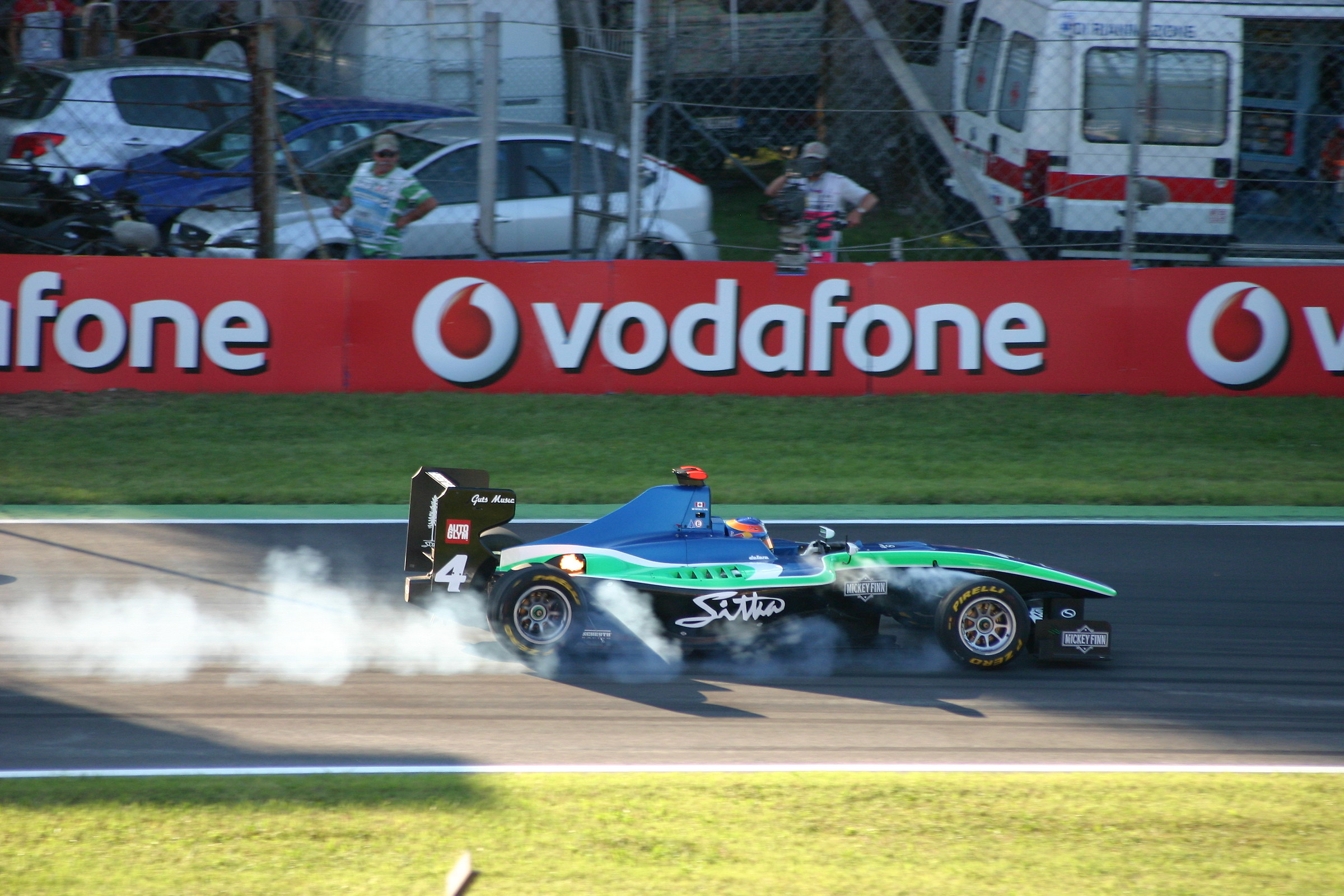 With smoking wheels (monza 2010)