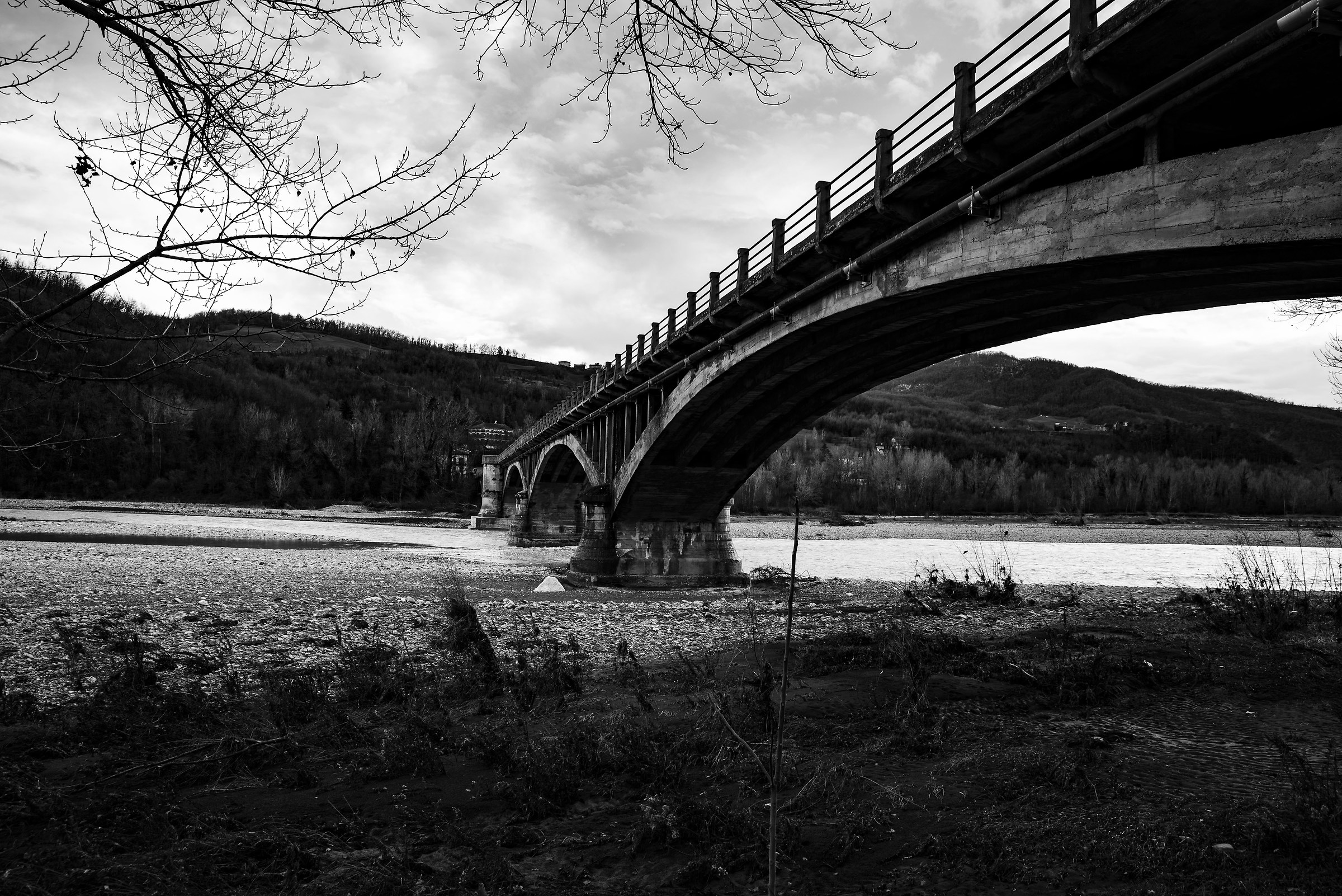 Under the bridge on a late afternoon afternoon pc