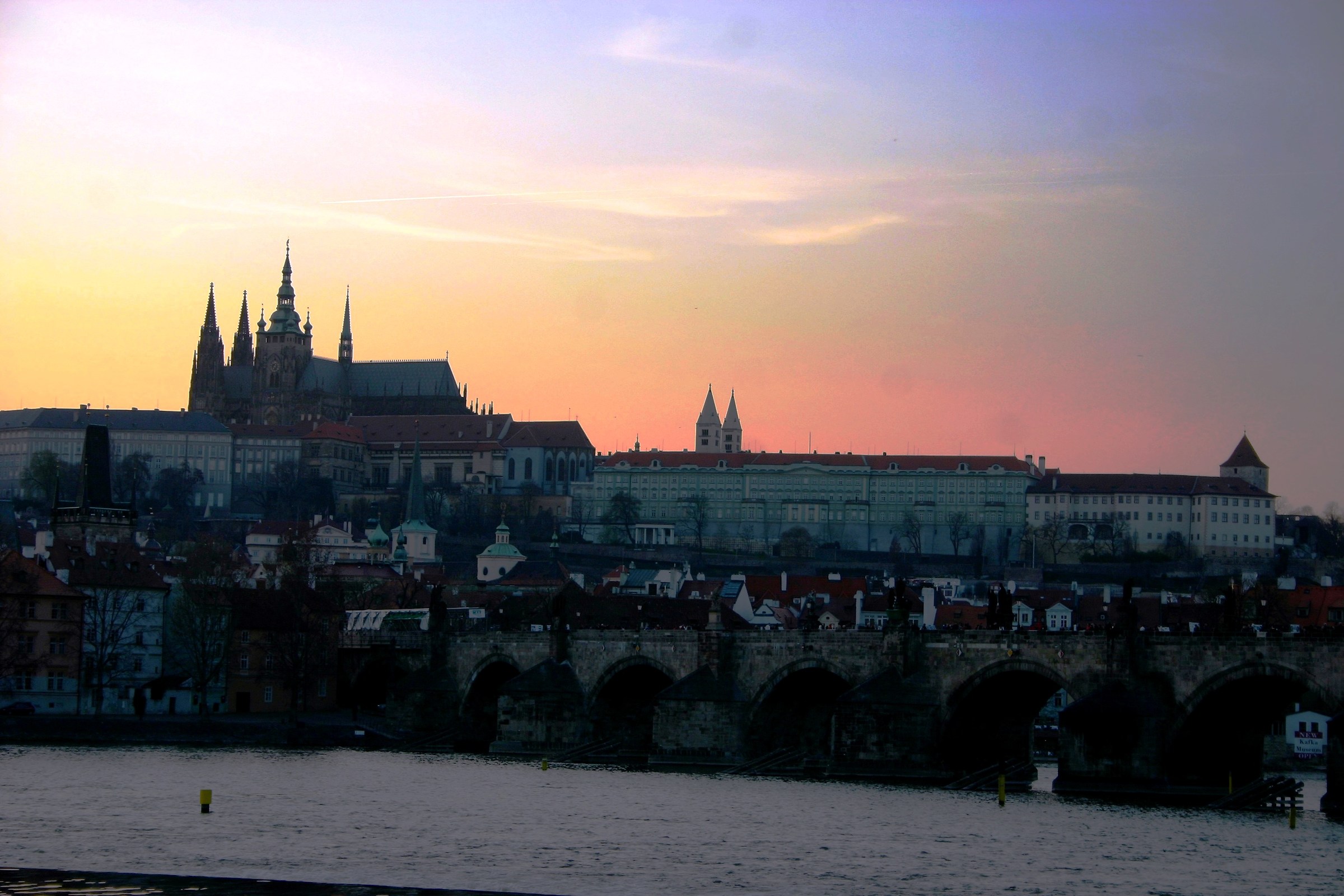 Prague (sunset over the city)