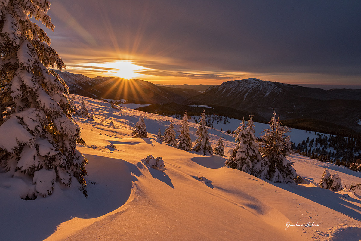 Sunrise at high altitude