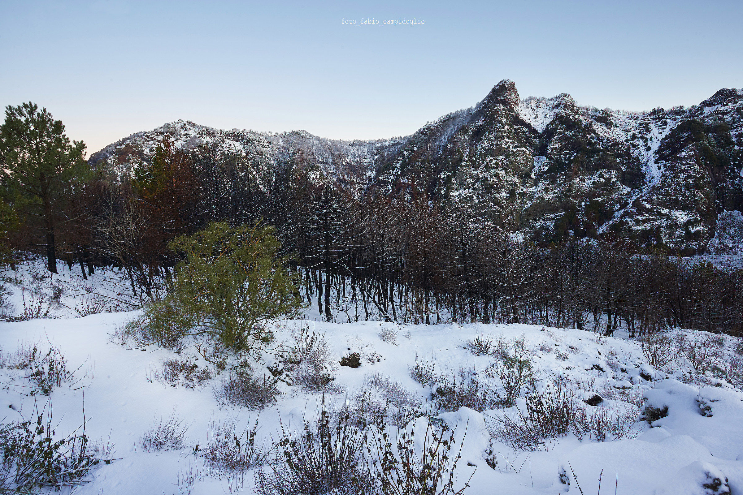 vesuvio snowfall December 2017