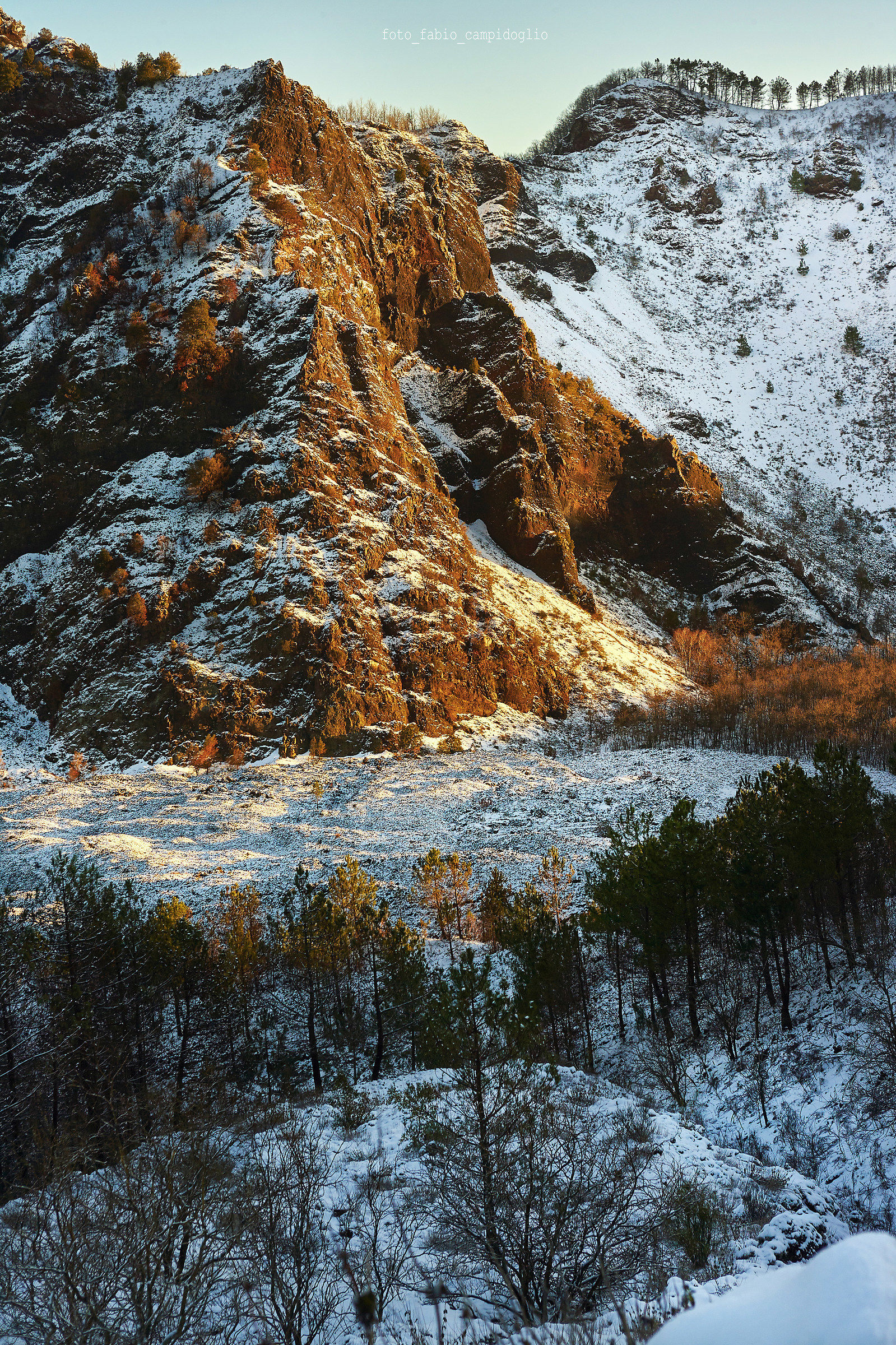 vesuvio snowfall December 2017