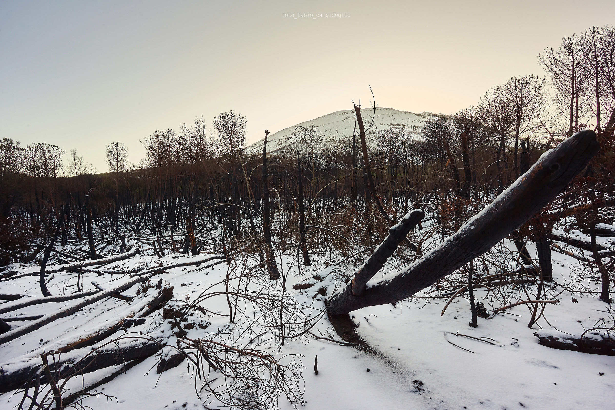vesuvio snowfall December 2017