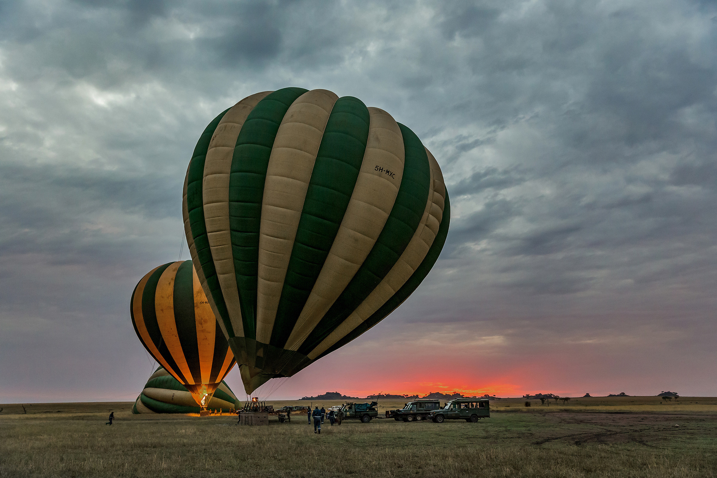 Sunrise in the Serengeti National Park