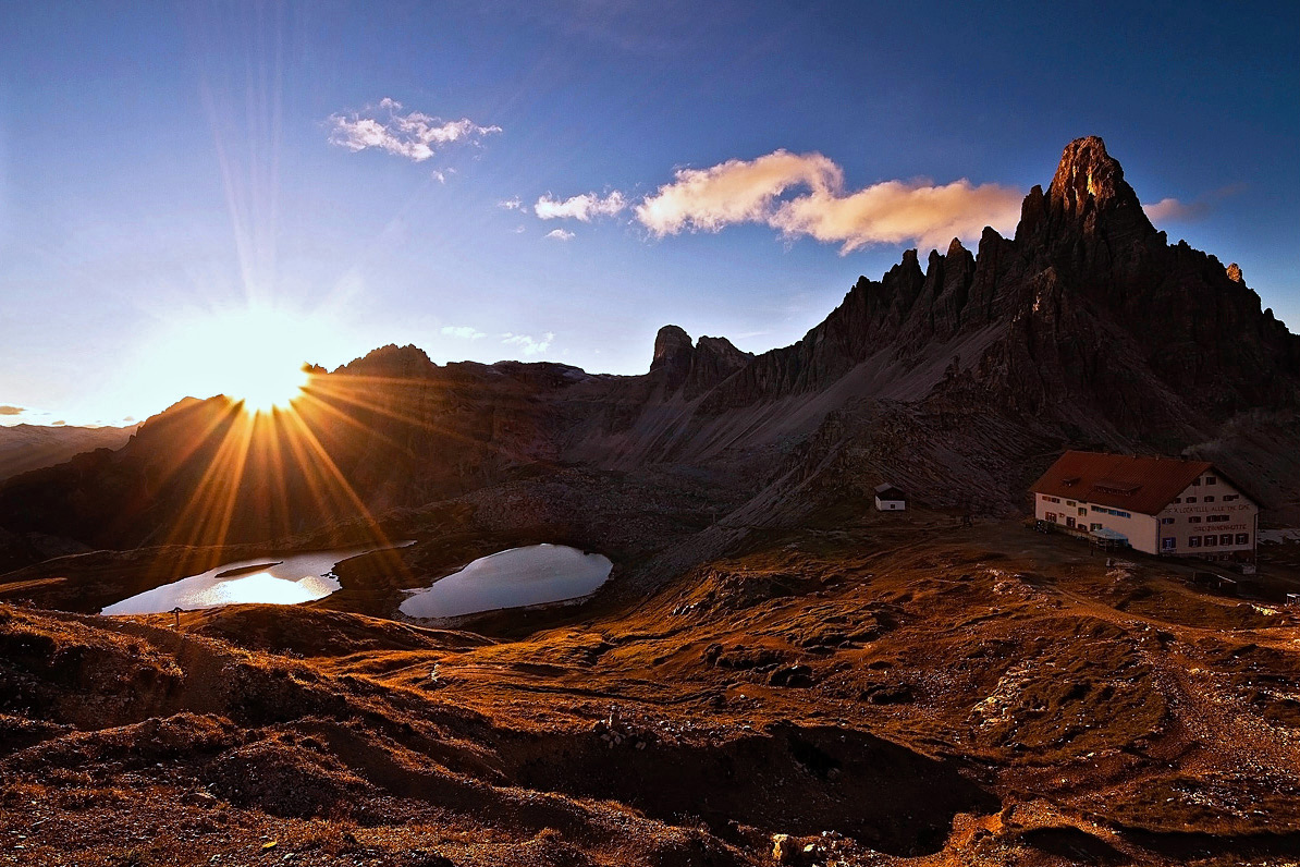 First rays of the sun