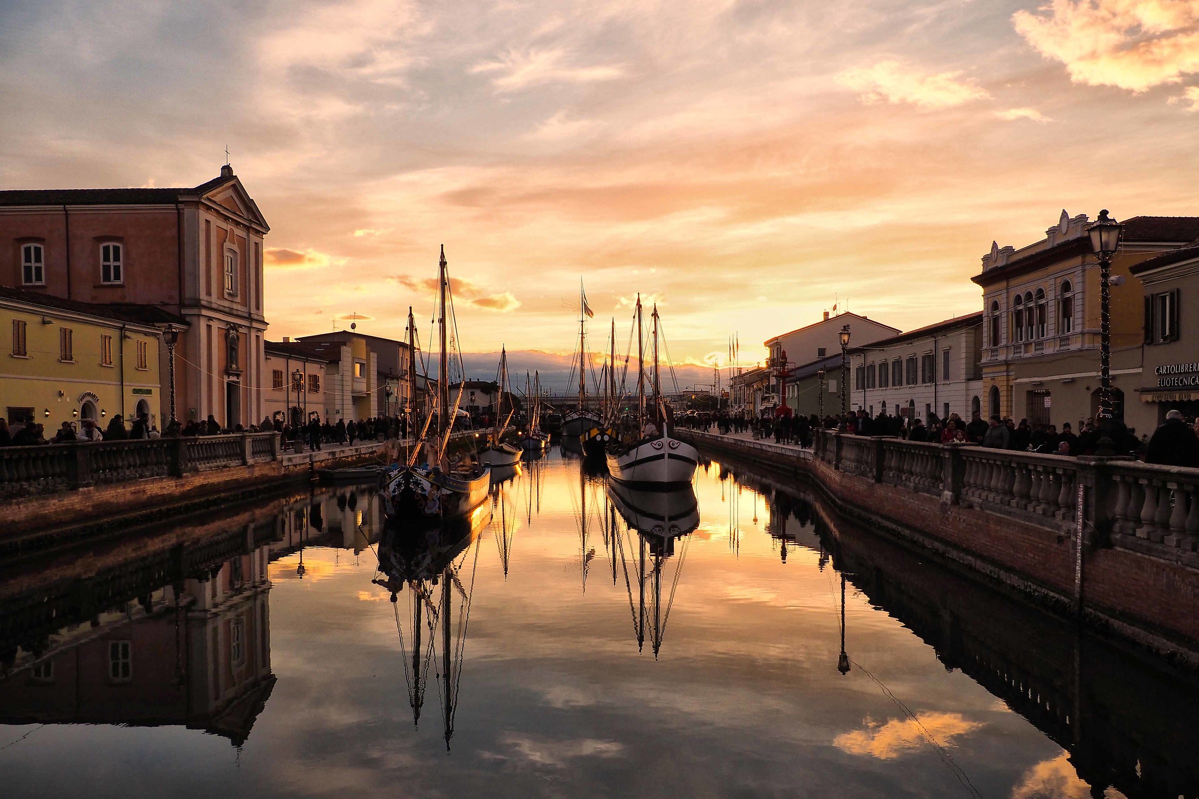 Sunset in Cesenatico