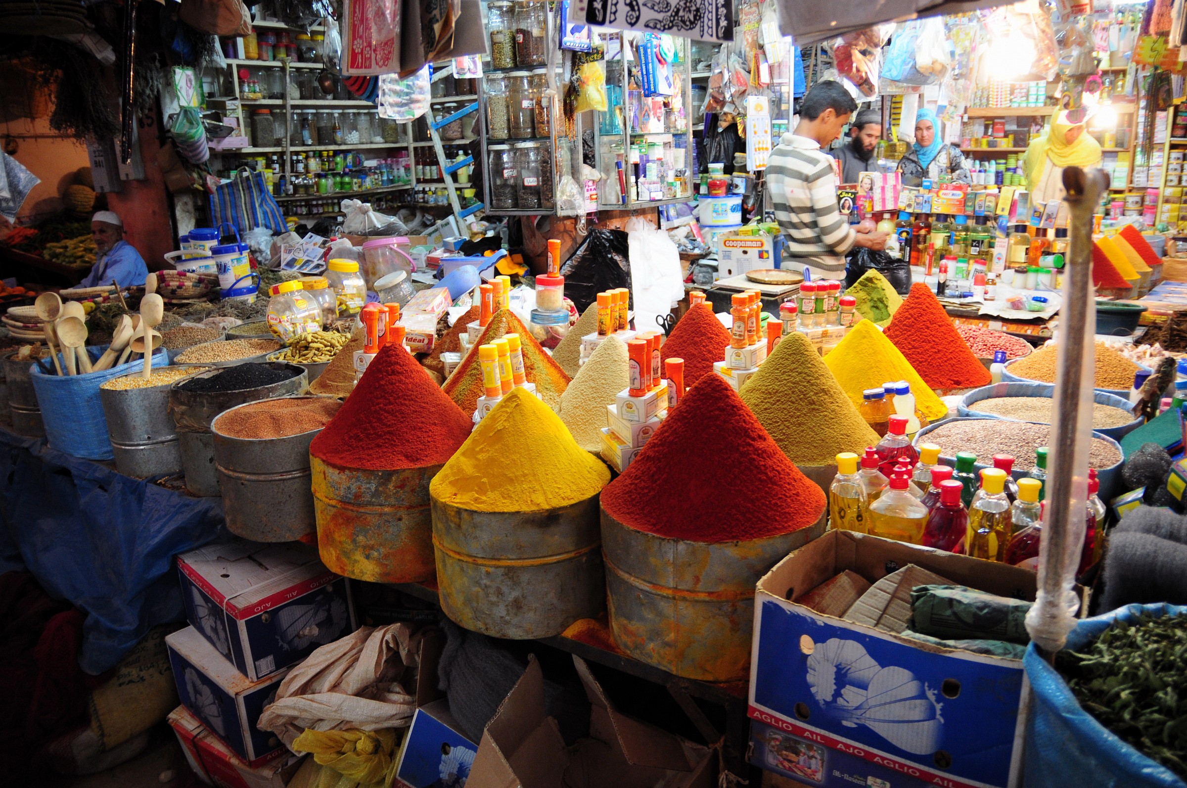 Morocco - Taroudant, a seller of spices