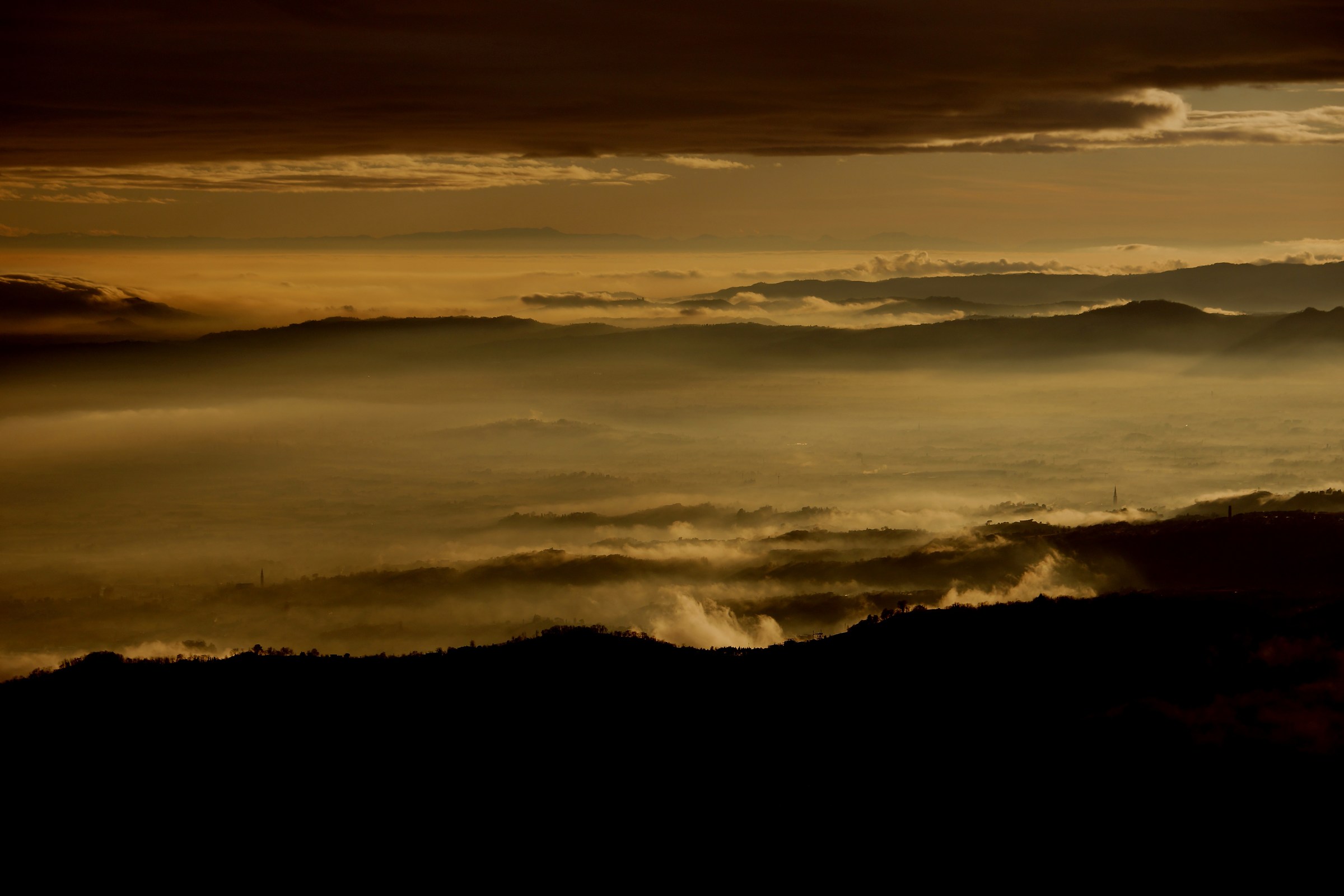 sunset after the rain