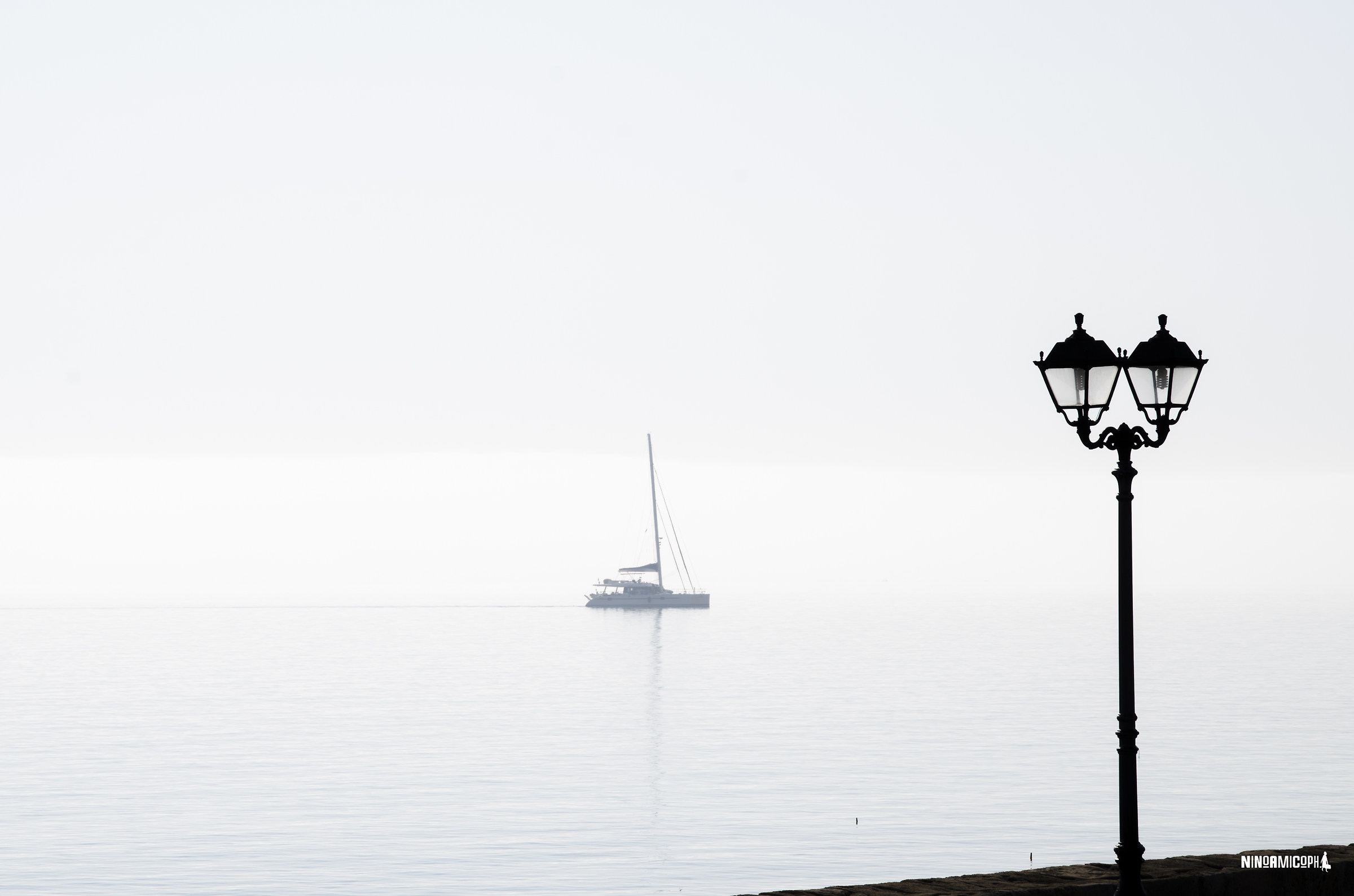 sailboat at the port of Zakynthos