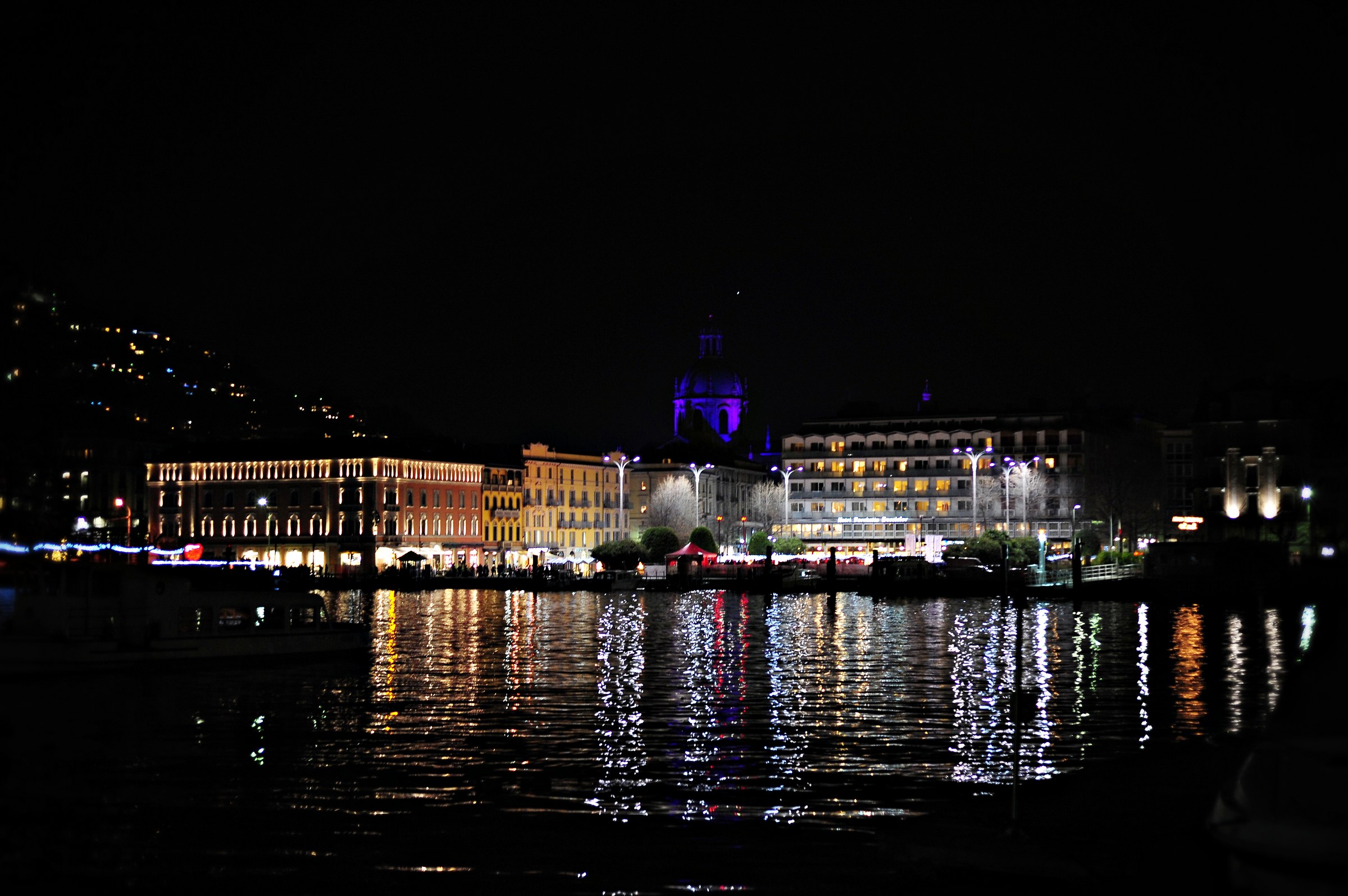 Looking from the lake