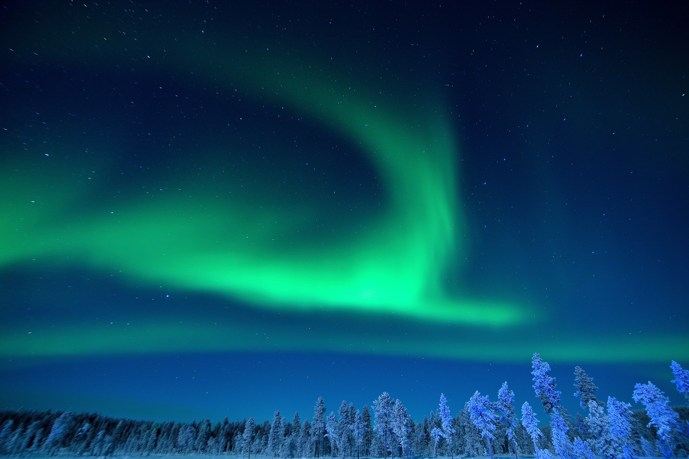 northern lights in Saariselka